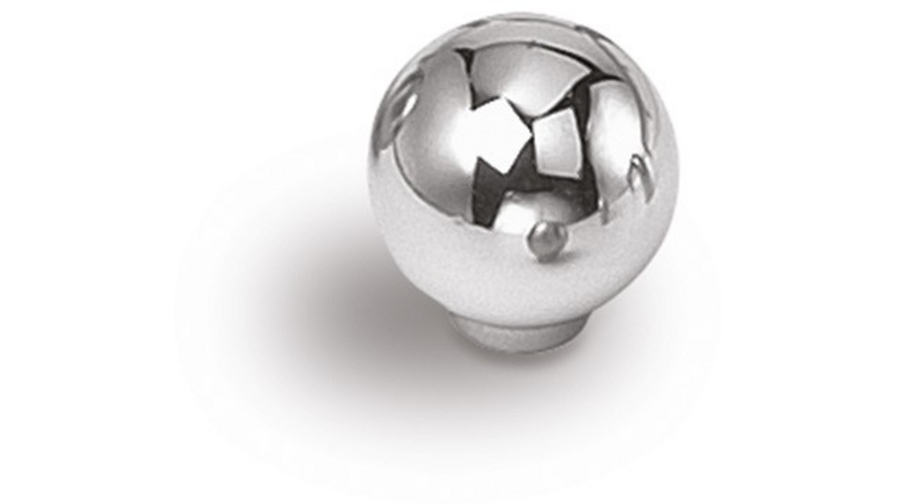 Knop 836 gepolijst RVS 30mm