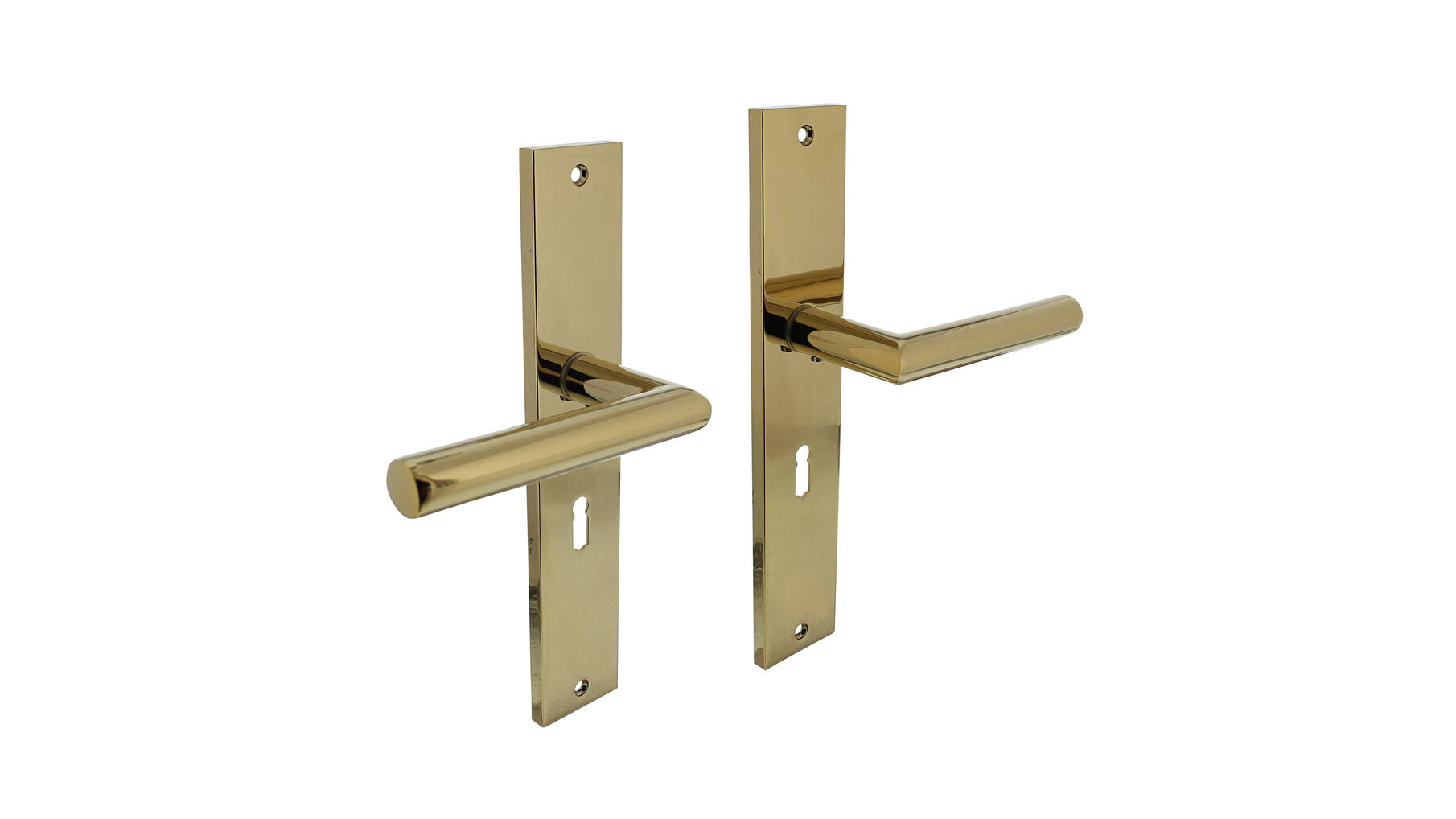 Deurkruk Bastian op schild 245x45 mm sleutelgat 56mm