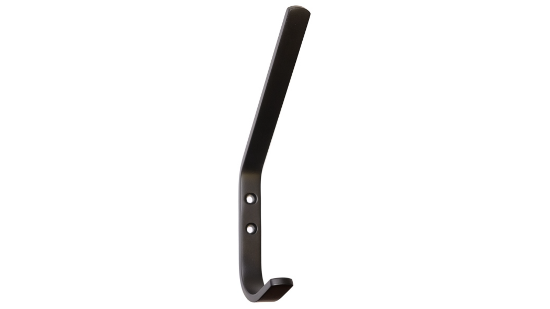 Hoed- en jashaak aluminium zwart gelakt 175x16mm