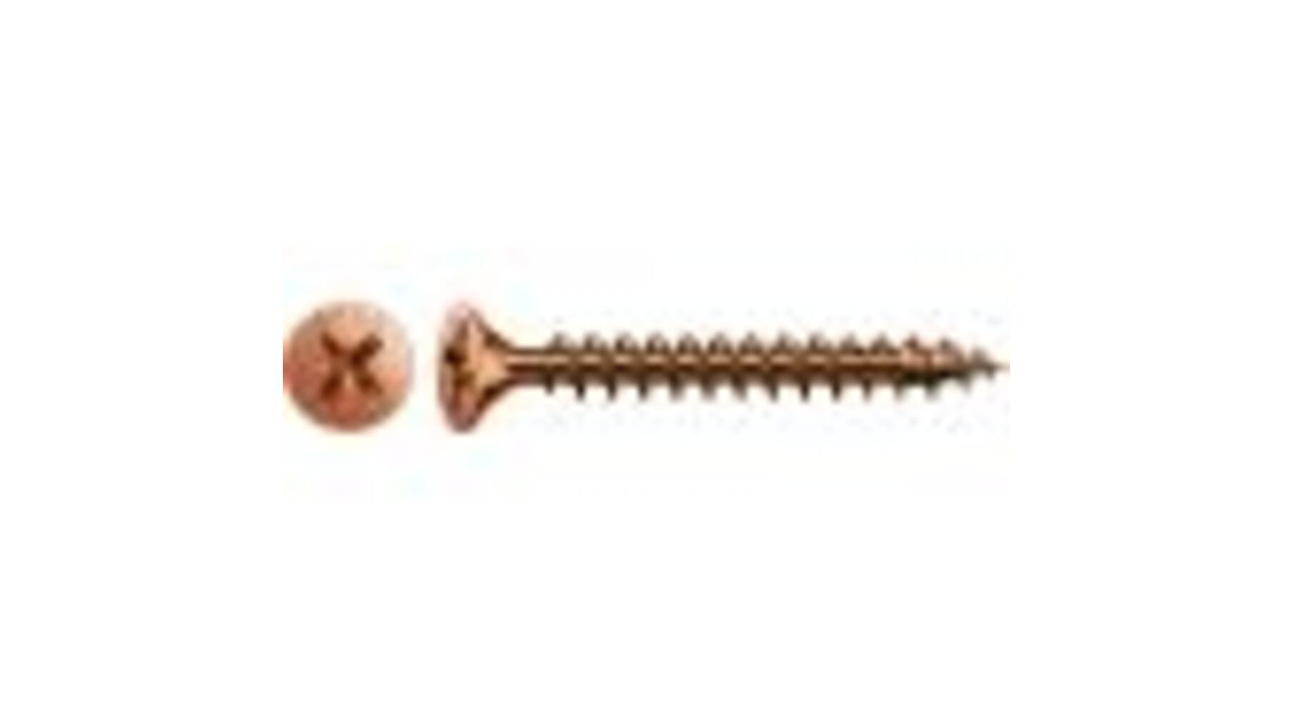 Spax kruiskop 3.5x35PK gebruineerd, voldraad VE= 1000 St.