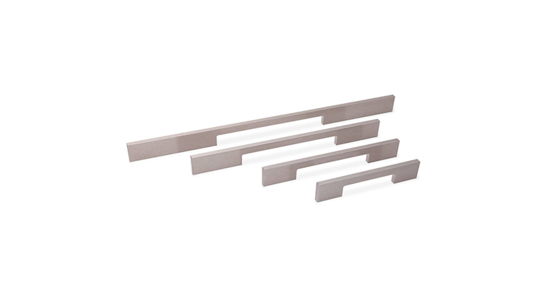 Greep 8x256mm aluminium mat, totale lengte 340mm,