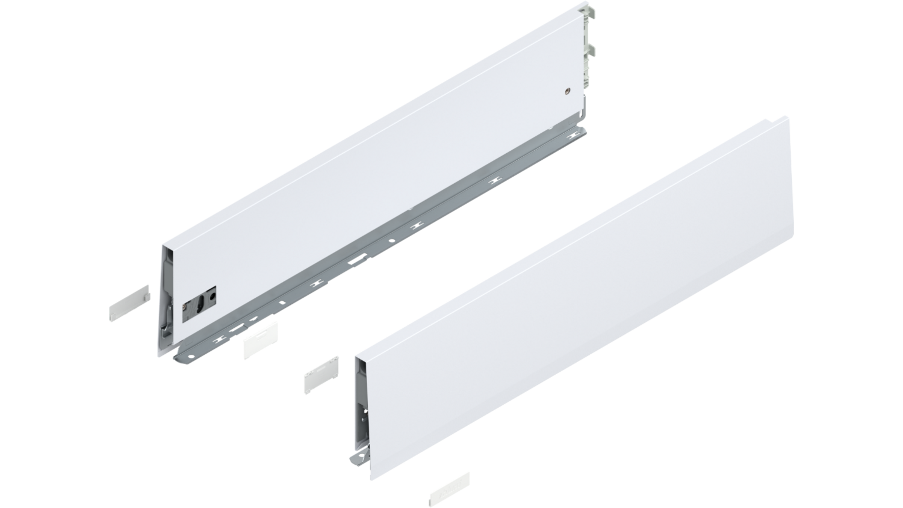 Merivobox zijkant K-hoogte, R+L, 550mm kleur: zijdewit