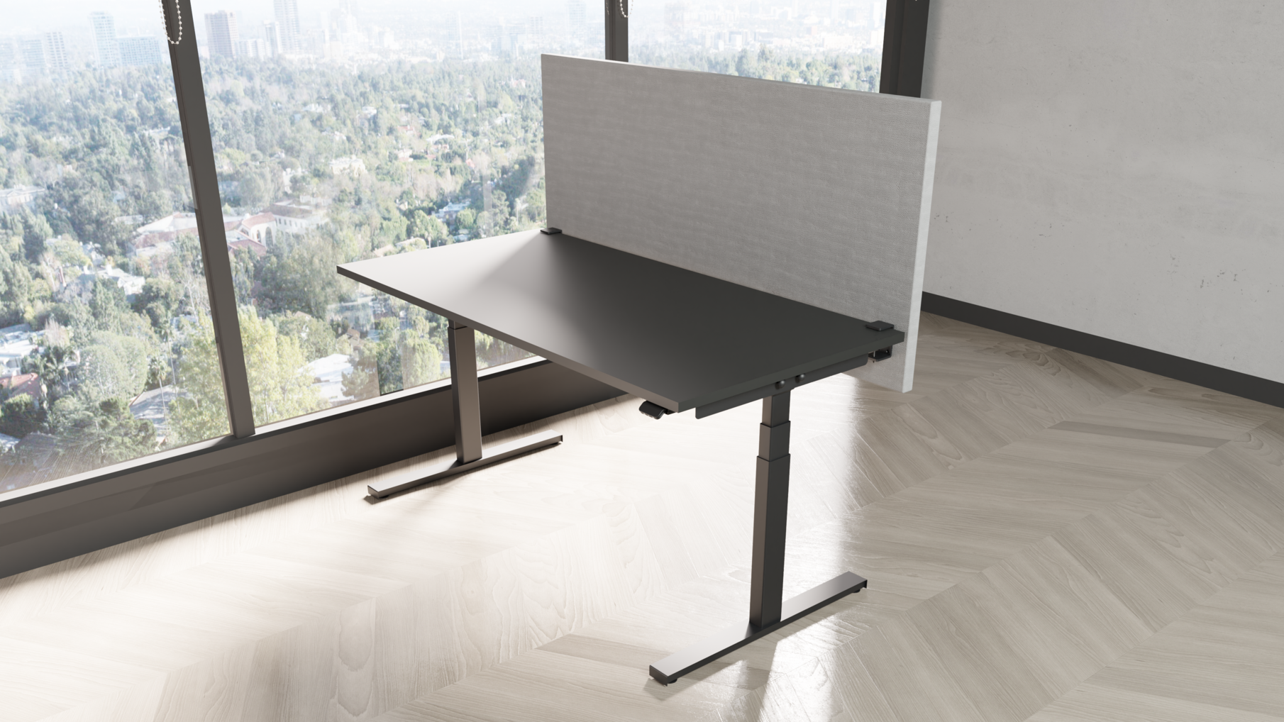 Akoestische voorzet wand 1800x600x40 Tallow