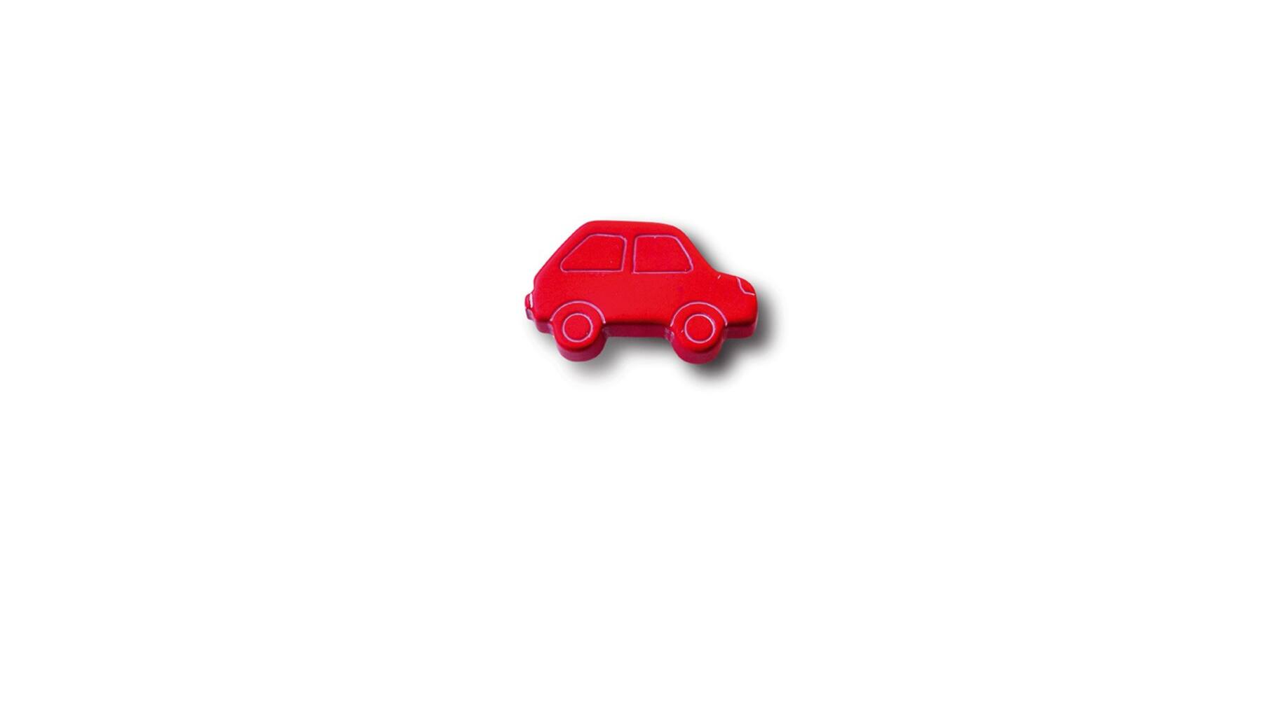 Knop nylon RODE AUTO-vorm 50x31mm