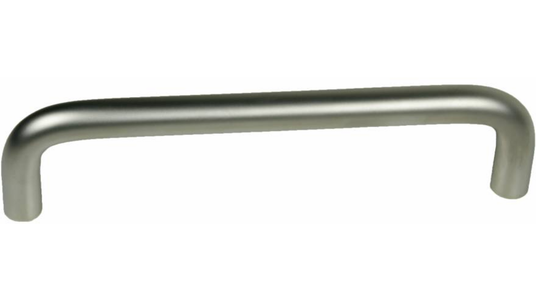 Greep 10x64mm recht mat nikkel, totale lengte 74mm