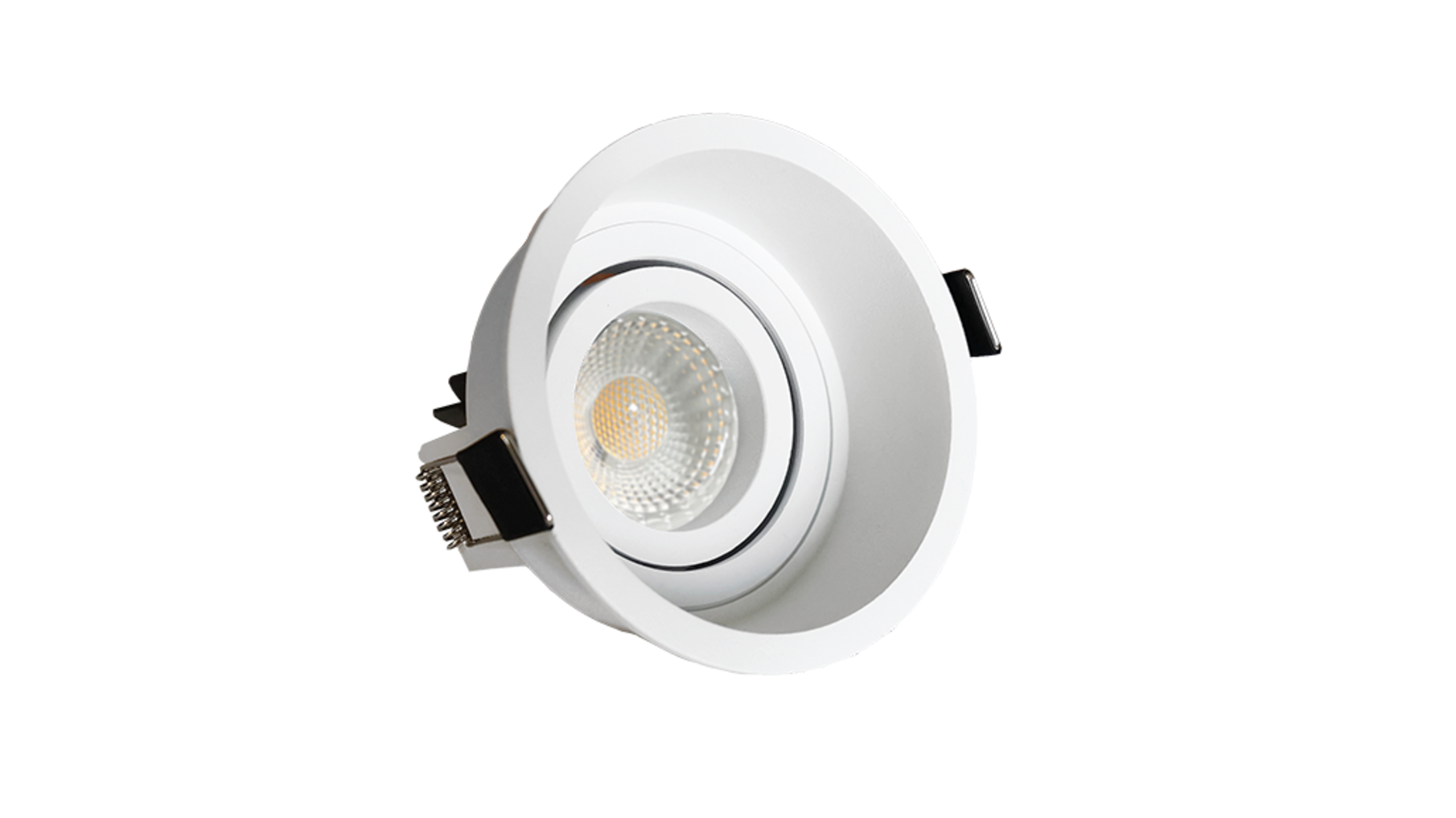 Palma Solo kantelbare inbouwspot rond wit + Triac driver