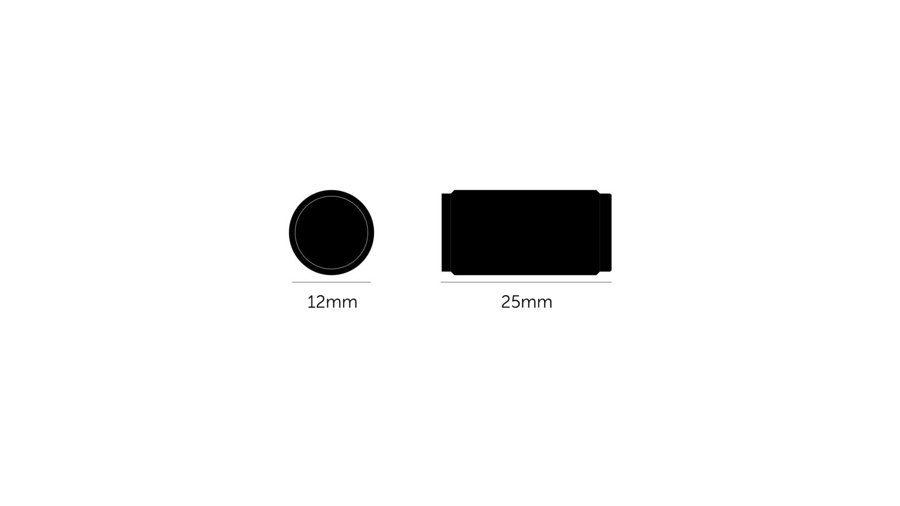 Furniture Knob/Linear/Set Of 2/Black