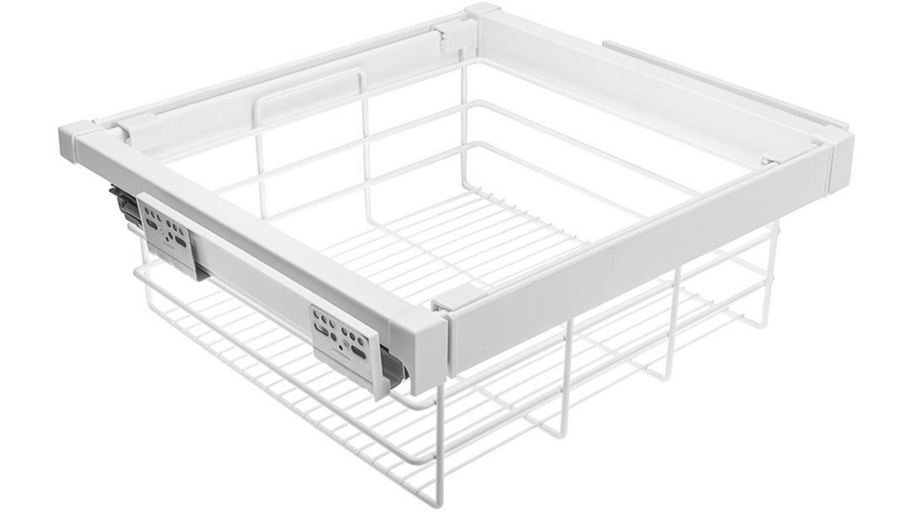 Garderobemand 800 mm SOFT-CLOSE, Wit chroom