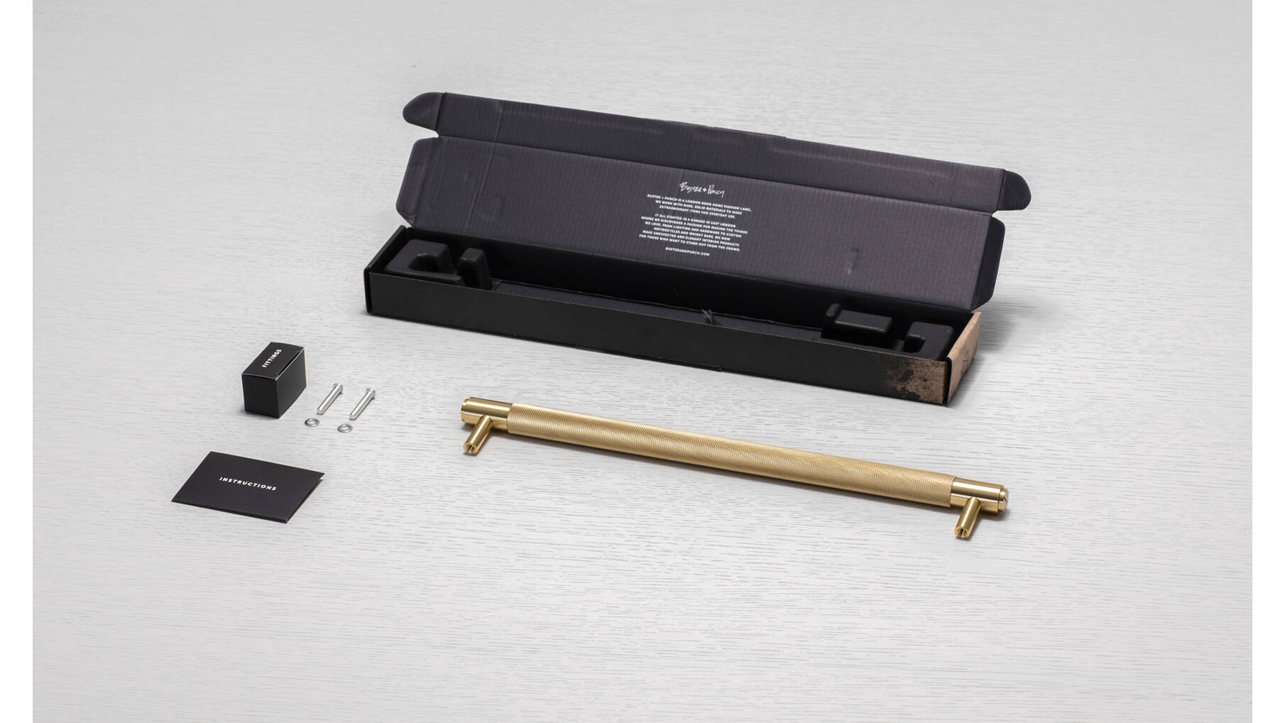 Pull Bar/Cross/Small 160Mm/Brass
