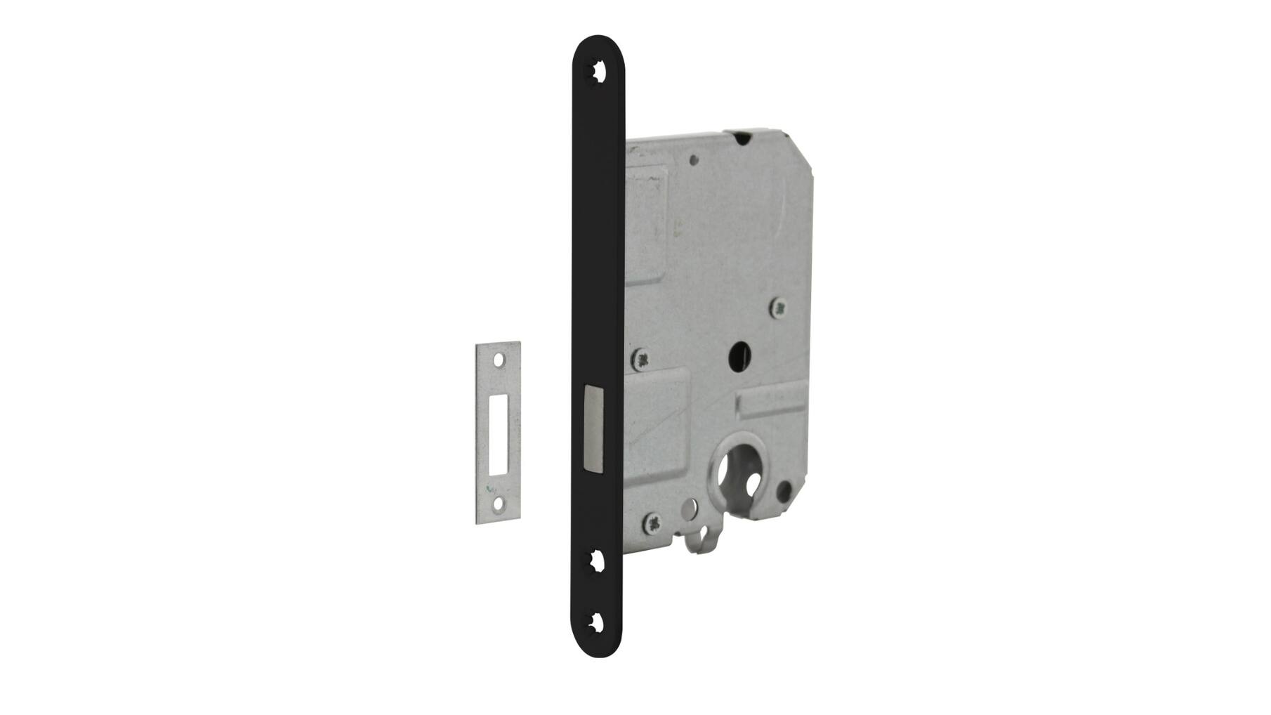 Woningbouw cilinder kastslot 55 mm zwart