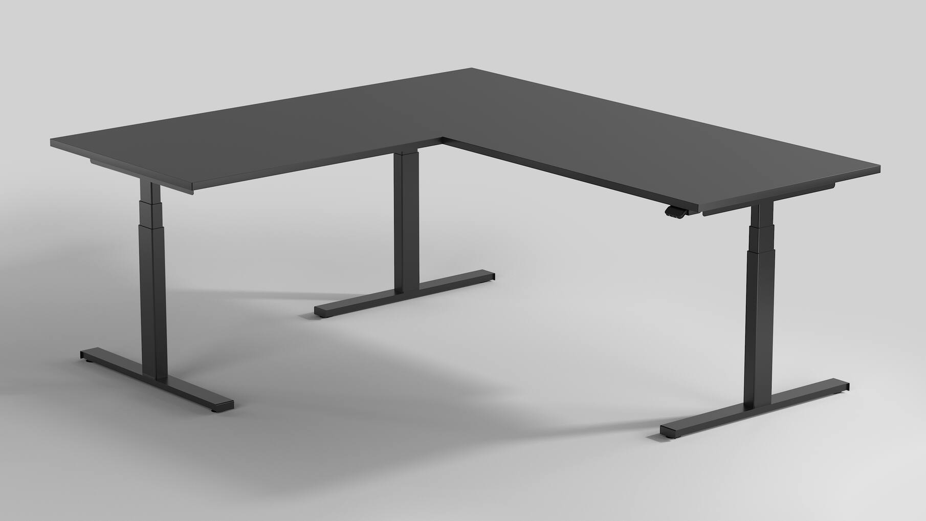 Milano voet 580 zwart, voor bladdiepte 580-800mm