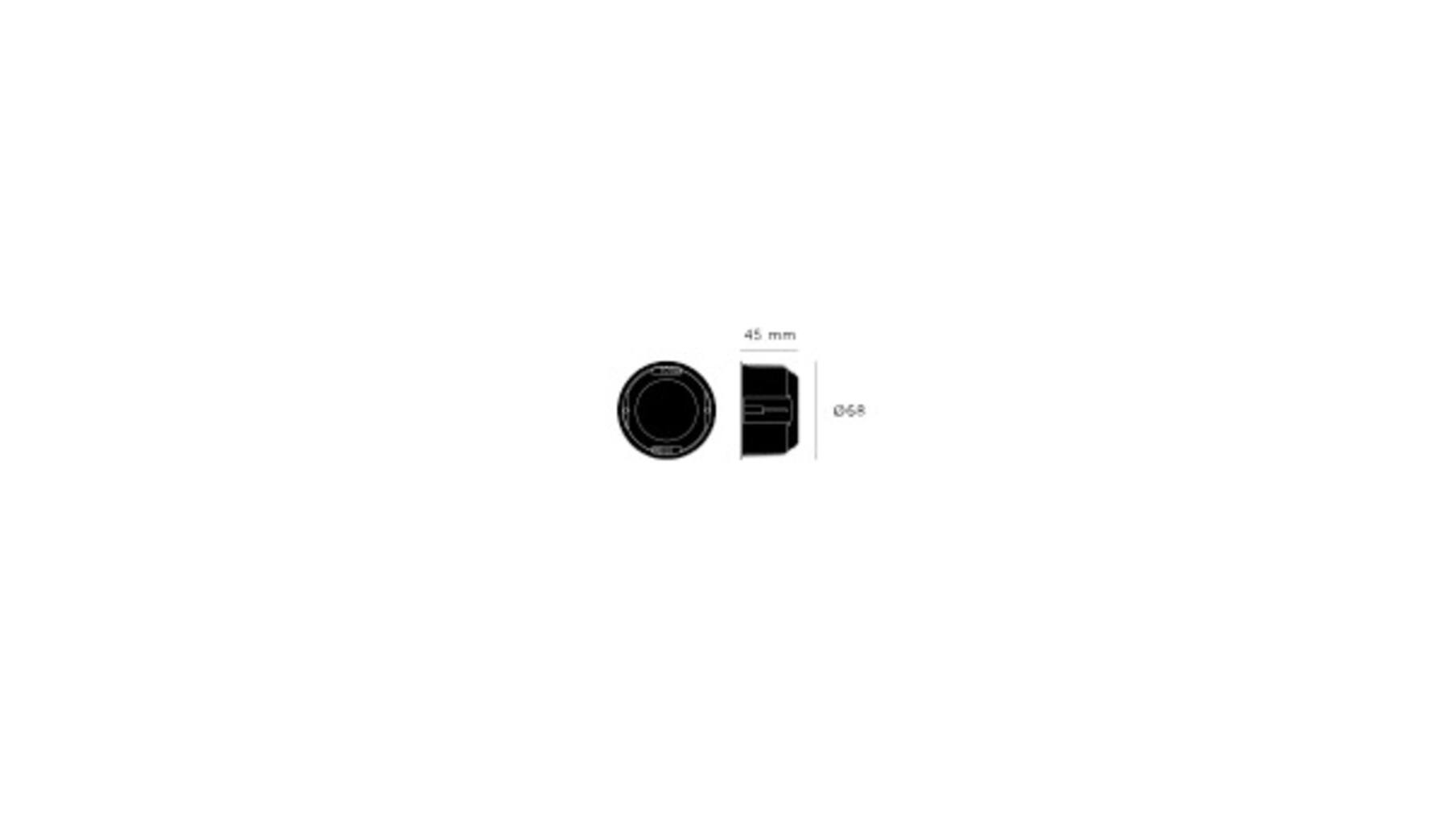 EU Plastic Back Box/1G/Round/40Mm Deep