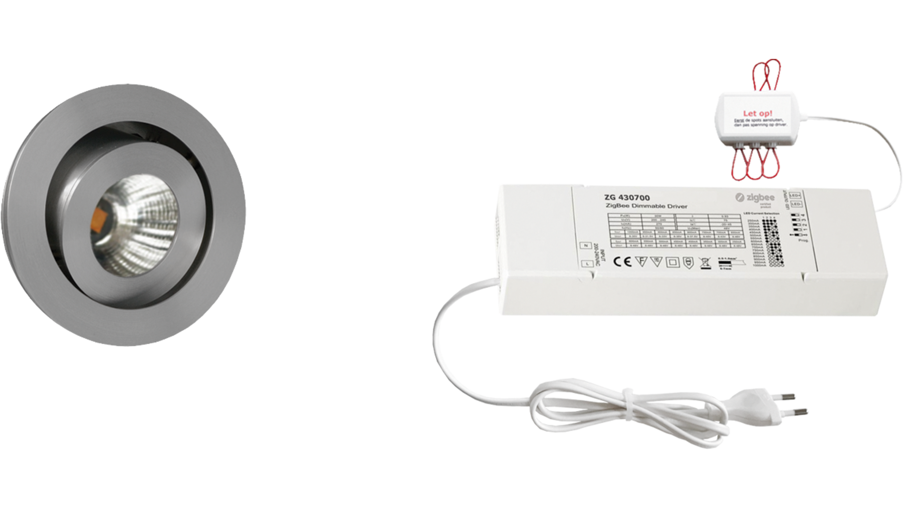 8x Ancona Alu DTW 3000K-2200K+8x verl+ZigBee