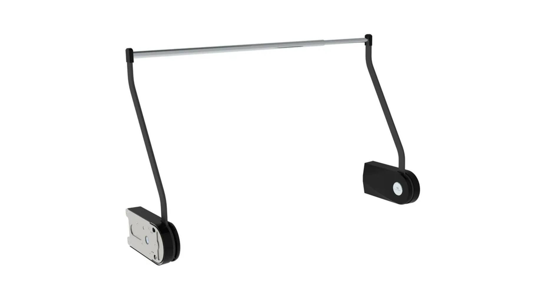 Kledinglift elektrisch zwart-daalt 112cm-kast 100-160cm br.