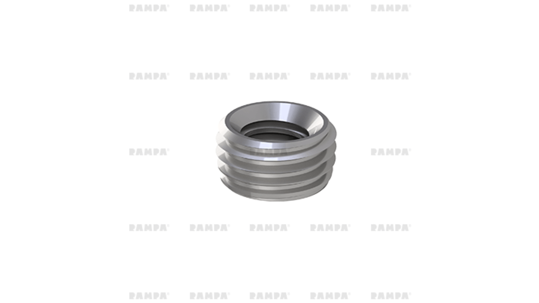 Rampabus voor volkern, M6/9x4,8mm type E verzinkt