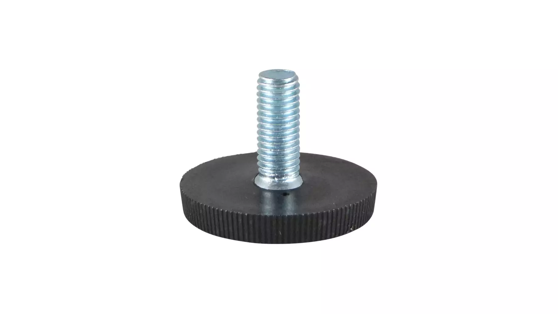 Stelvoet M8x16mm, geribbelde voet, voet 20x6mm