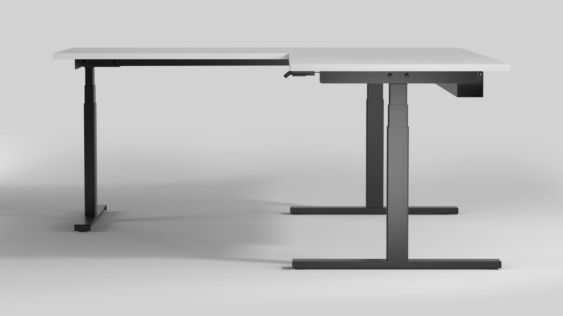 De Milano Hoek. Kleur: Zwart RAL9005.