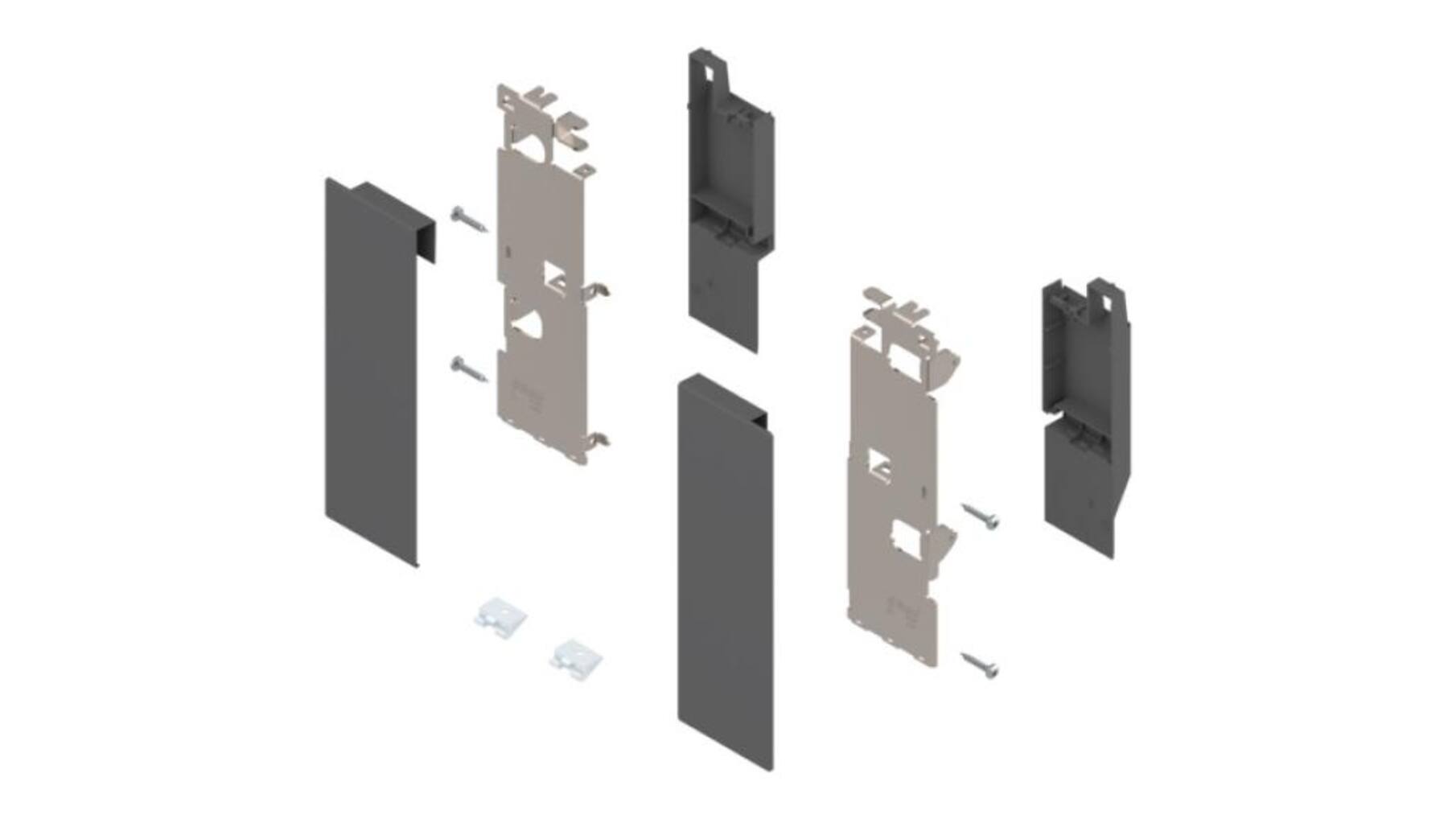 Legrabox fronthouderset C, oriongrijs