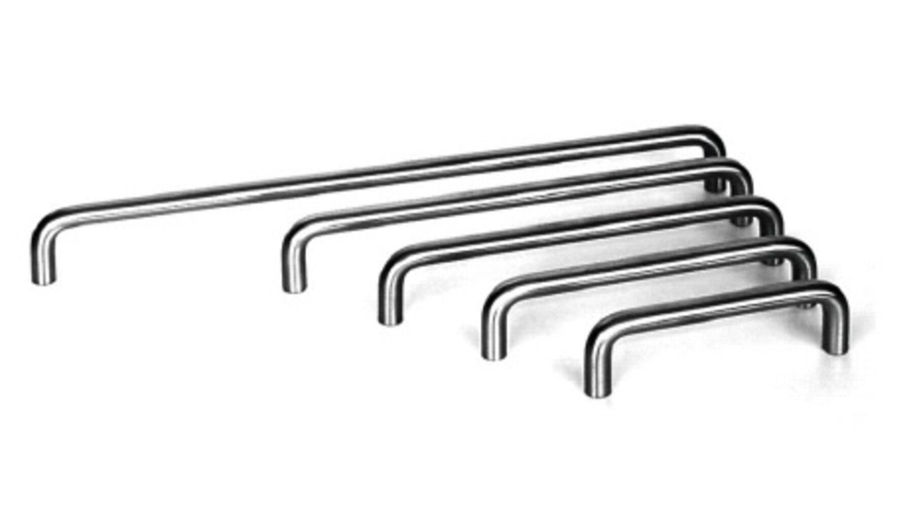 Greep 10x544mm recht RVS geborsteld, totale lengte 554mm