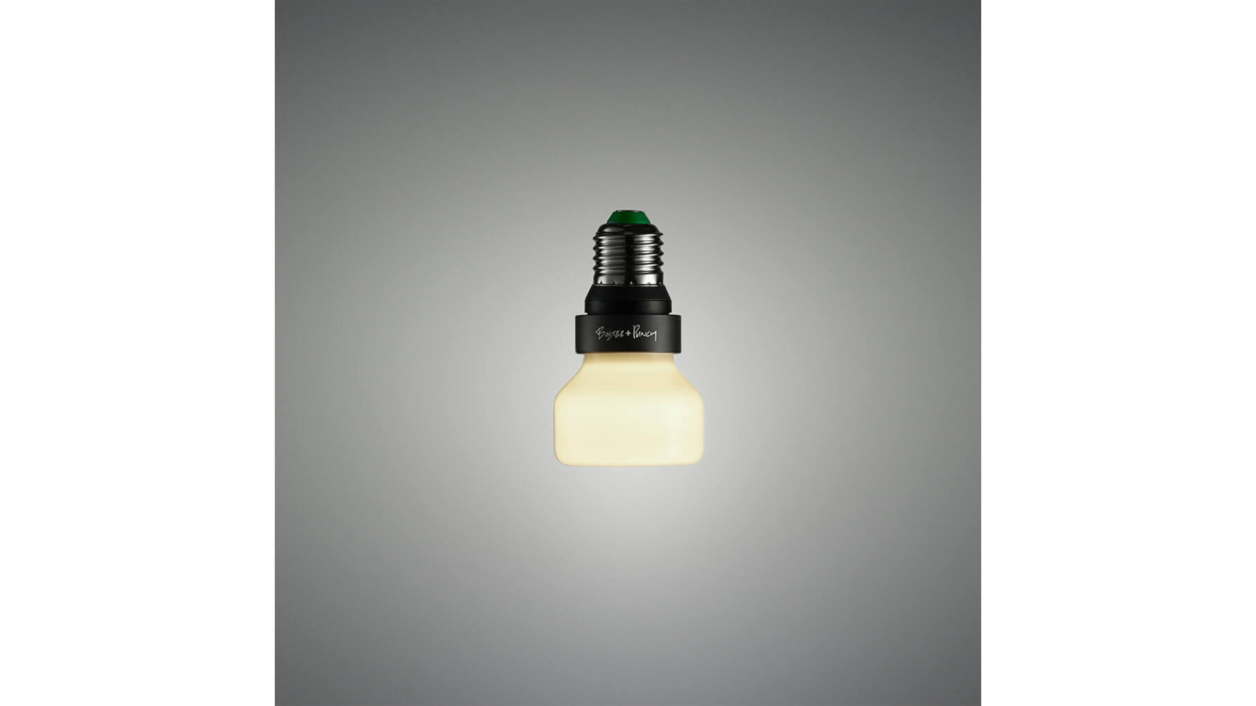 Punch Bulb Puck/E27 Non Dimmable/White Opaline/Glass
