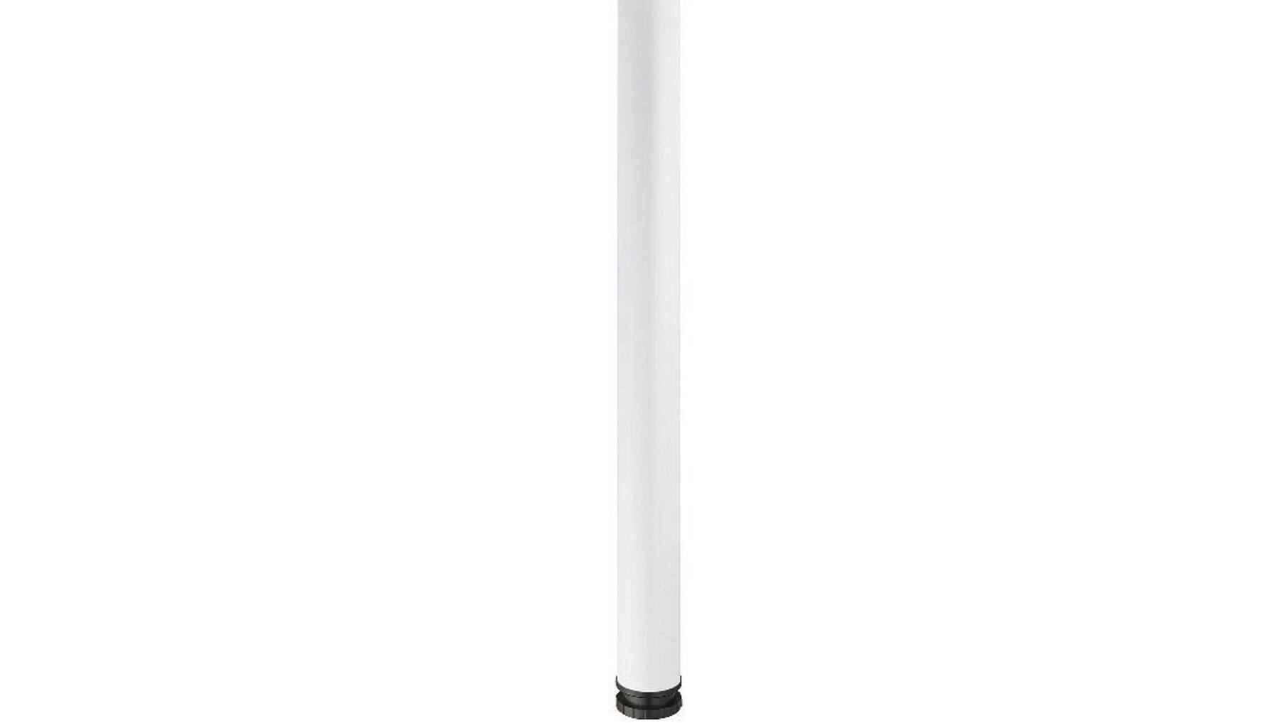 Tafelpoten 60mm 710mm dikte 0,9mm wit gelakt set van 4