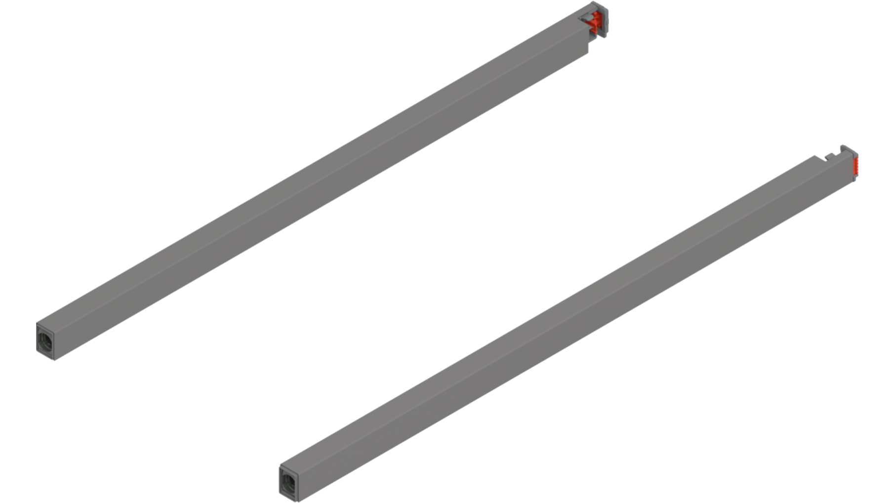 Reling L+R voor Merivobox, 450mm indiumgrijs