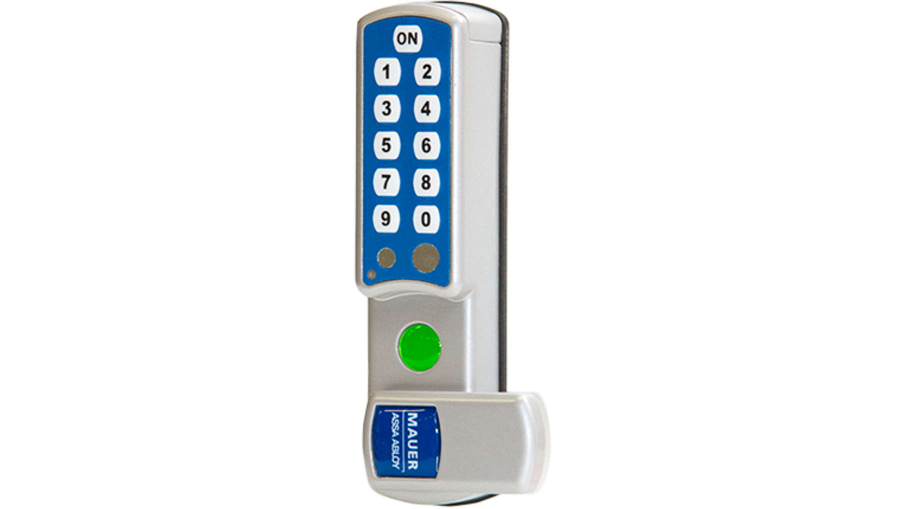 Mauer ELLcam pincodeslot, horizontaal links, zilver