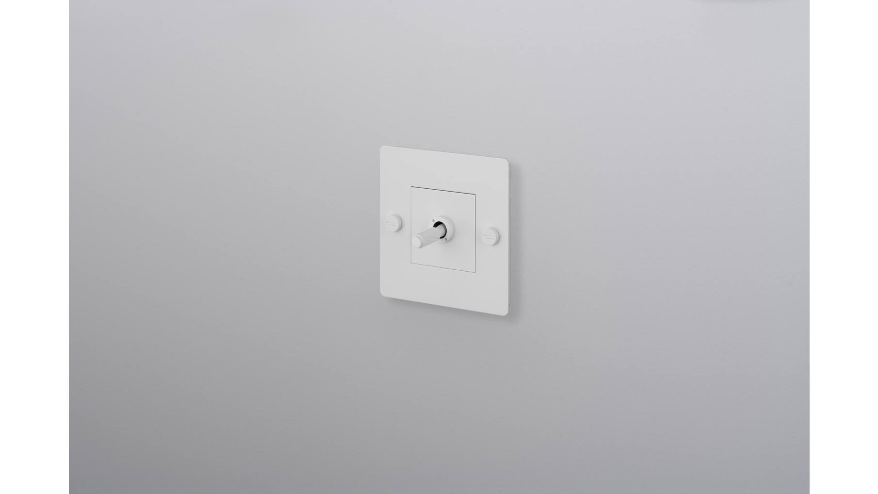 EU 1G Toggle Switch/w/out B+P Logo/White