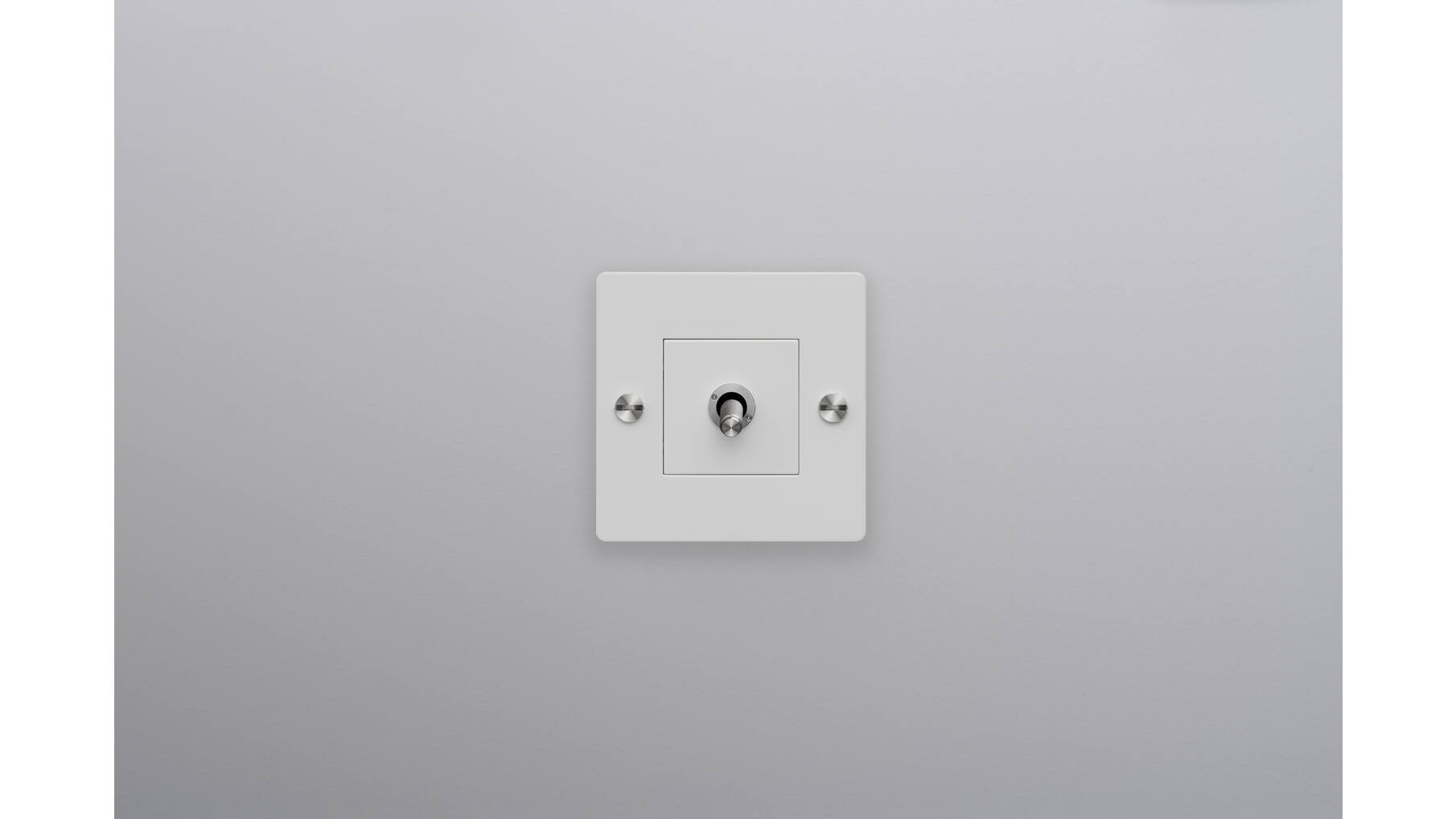 EU 1G Toggle Switch/w/out B+P Logo/White