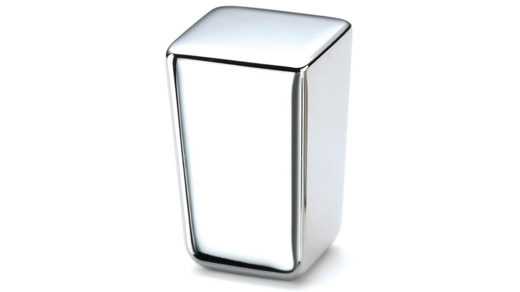 Knop MINI glans chroom 15x15mm, hoogte 24mm