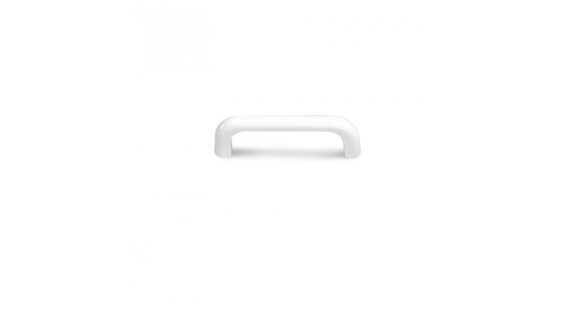 Greep METAL 755 glans wit 80x9mm wit, hartmaat 70mm