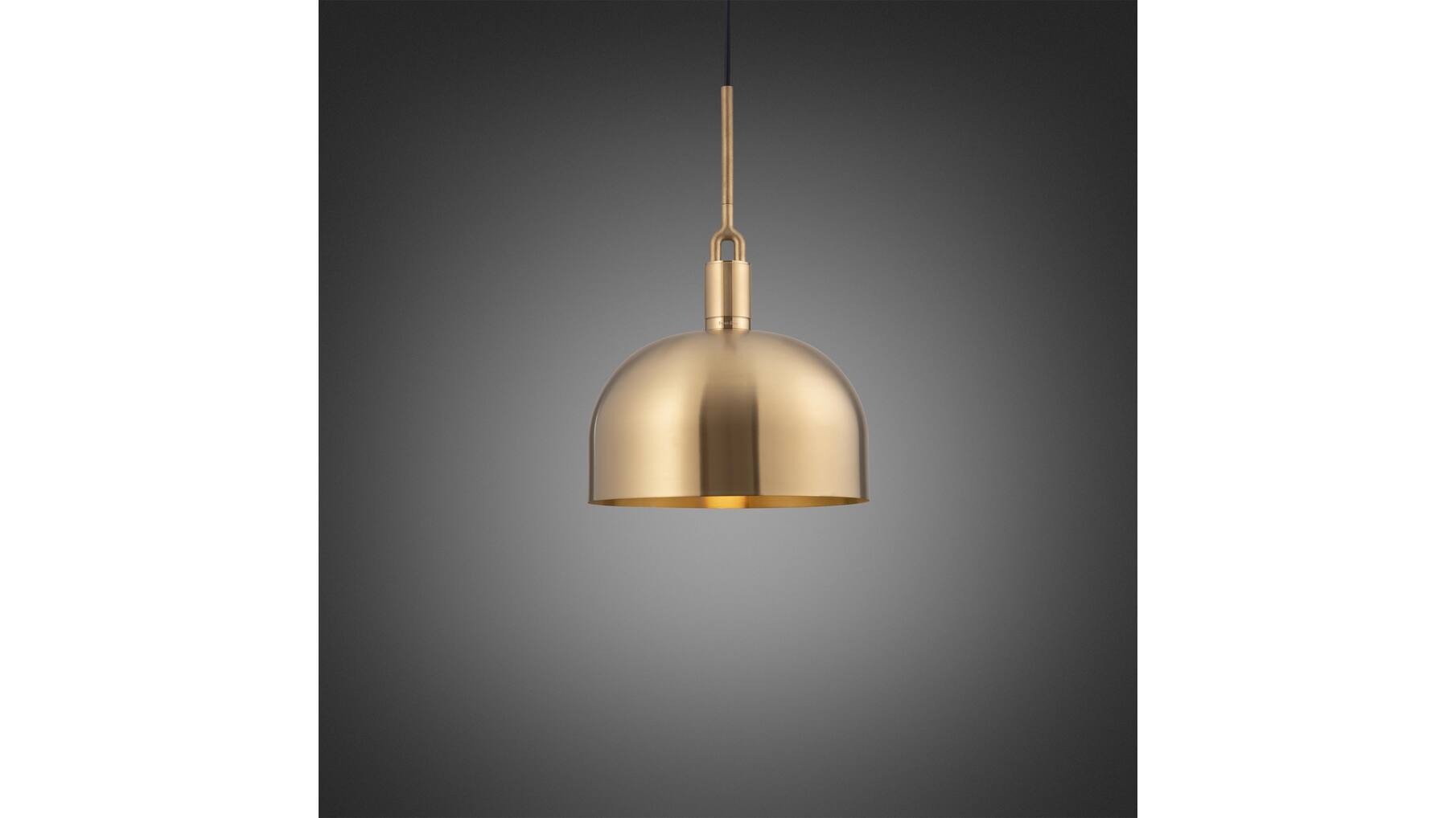 Forked Pendant/Brass/Large Brass Shade