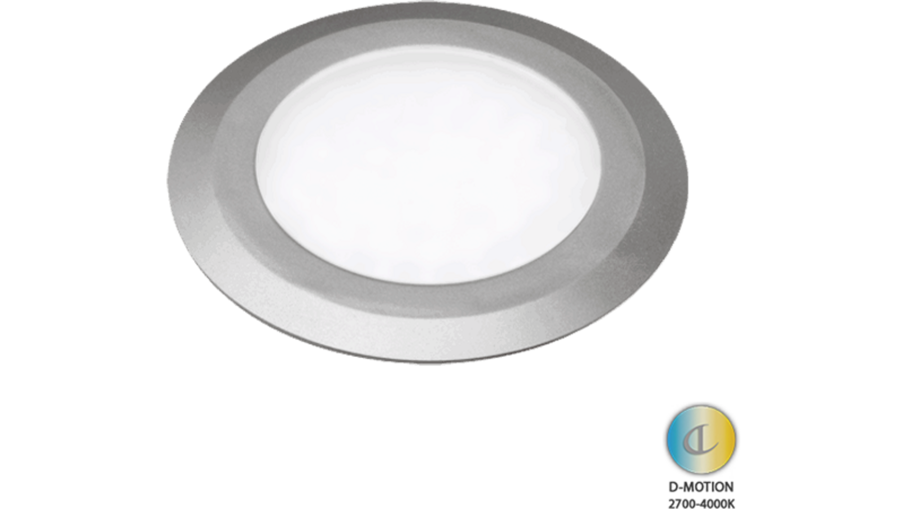 Losse spot Date D-Motion RVS-look 3W-24Vdc 2700K-4000K