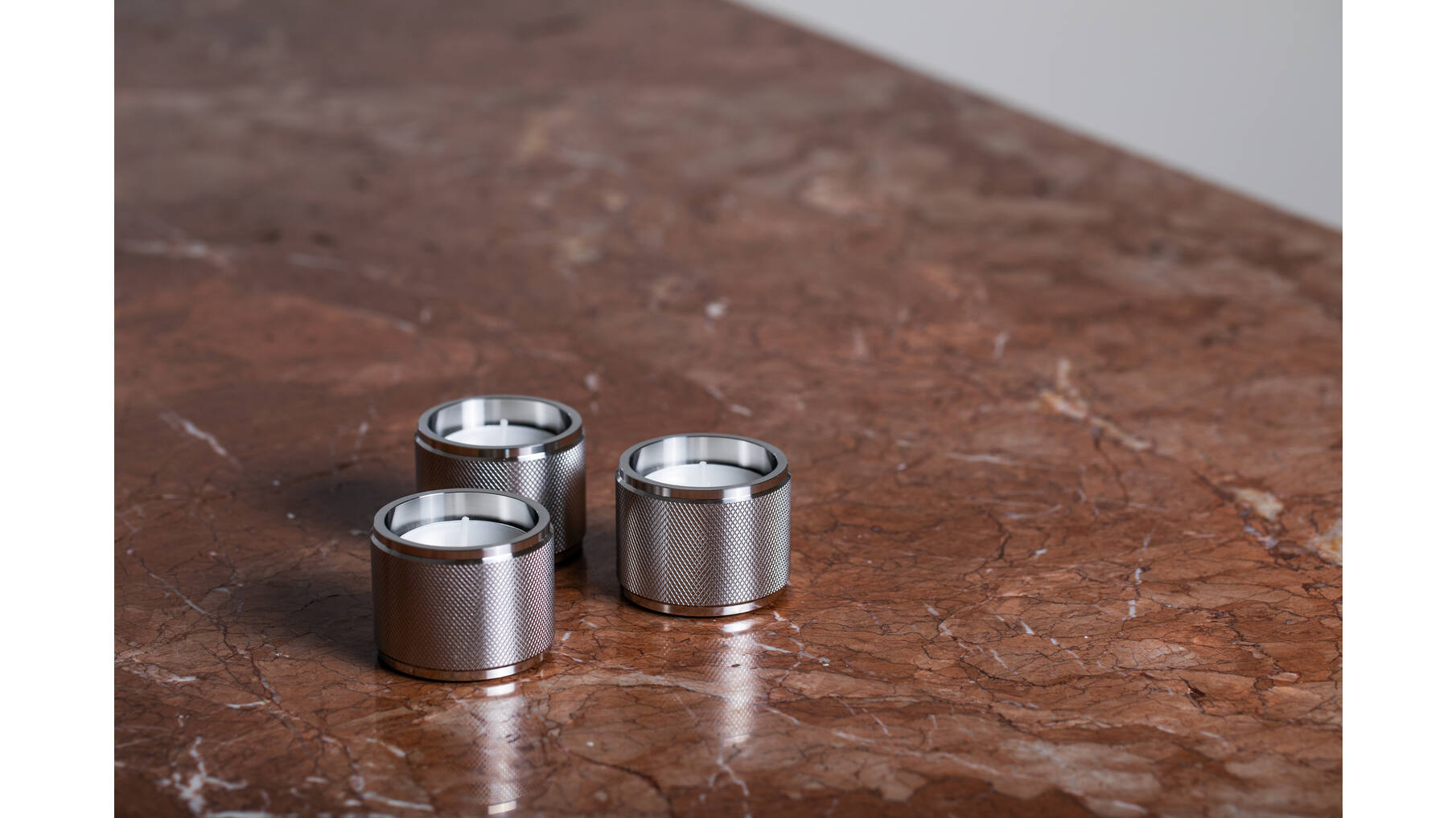 Tealight Candle Holder/Triple/Steel