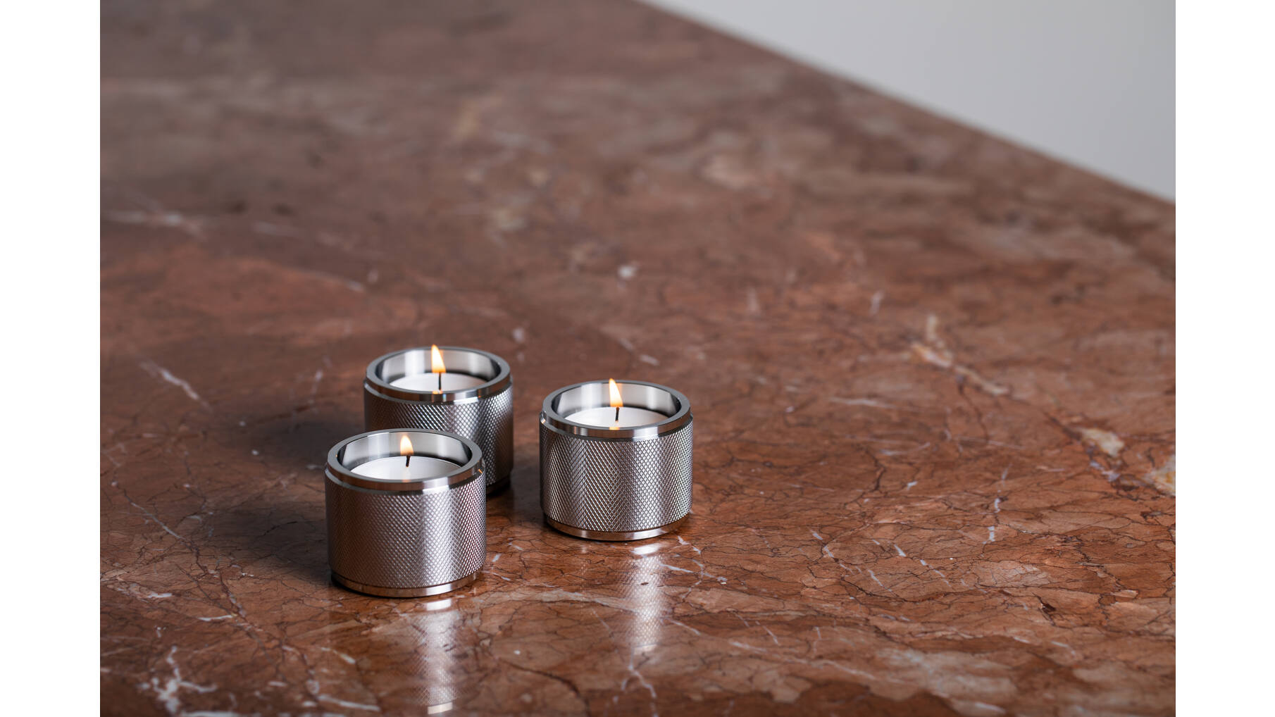 Tealight Candle Holder/Triple/Steel