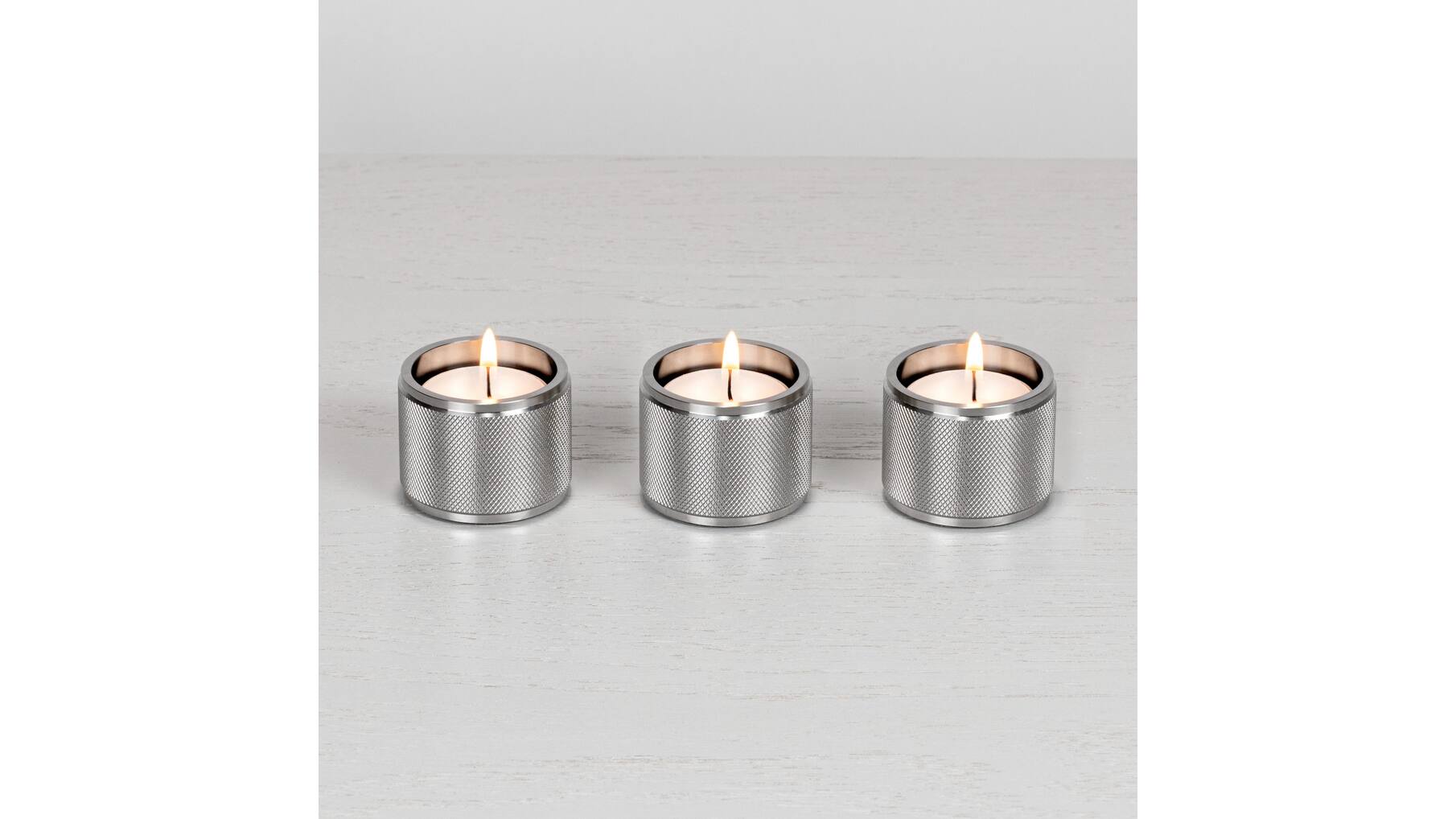 Tealight Candle Holder/Triple/Steel