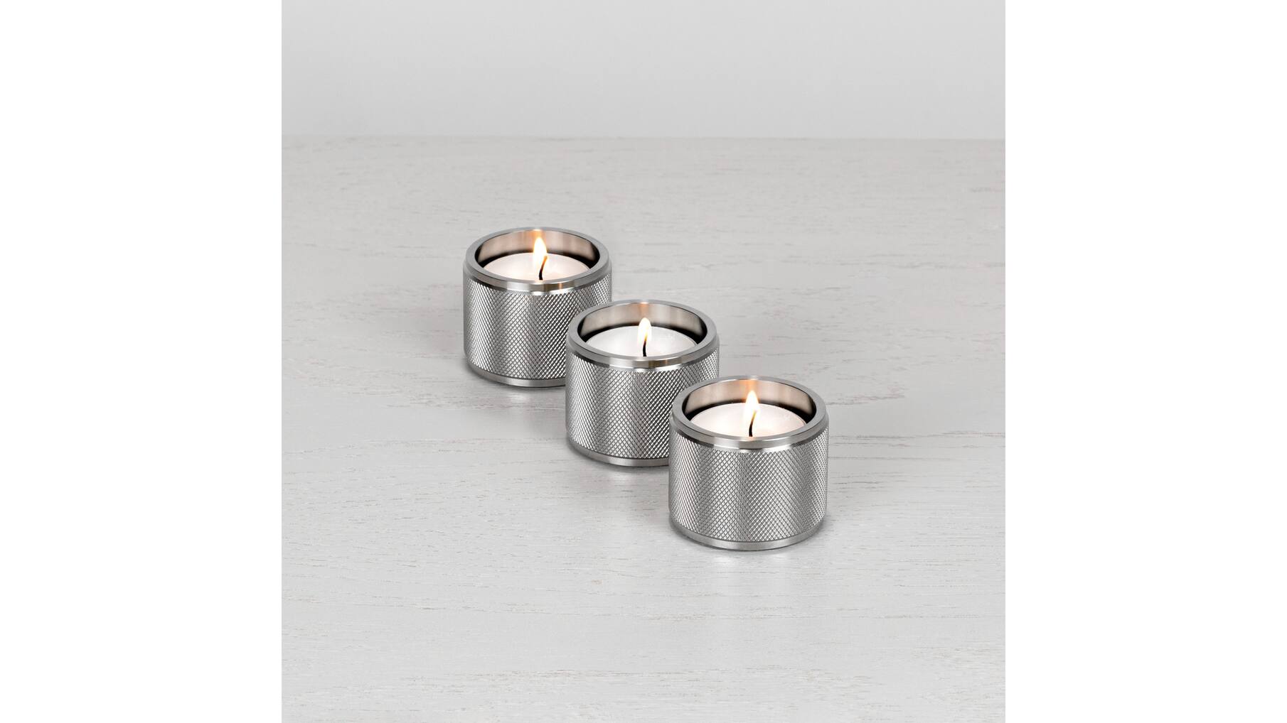 Tealight Candle Holder/Triple/Steel