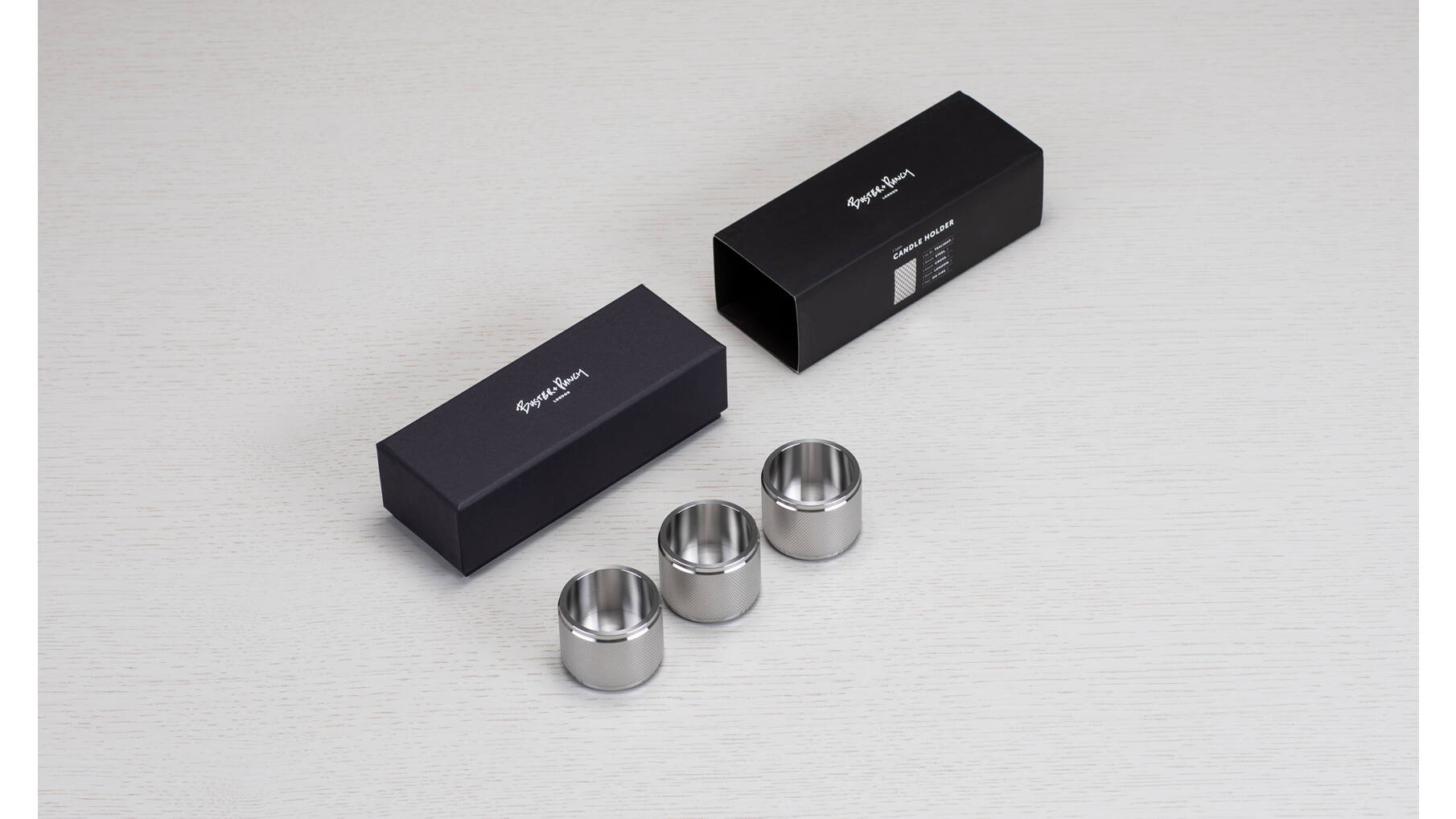 Tealight Candle Holder/Triple/Steel