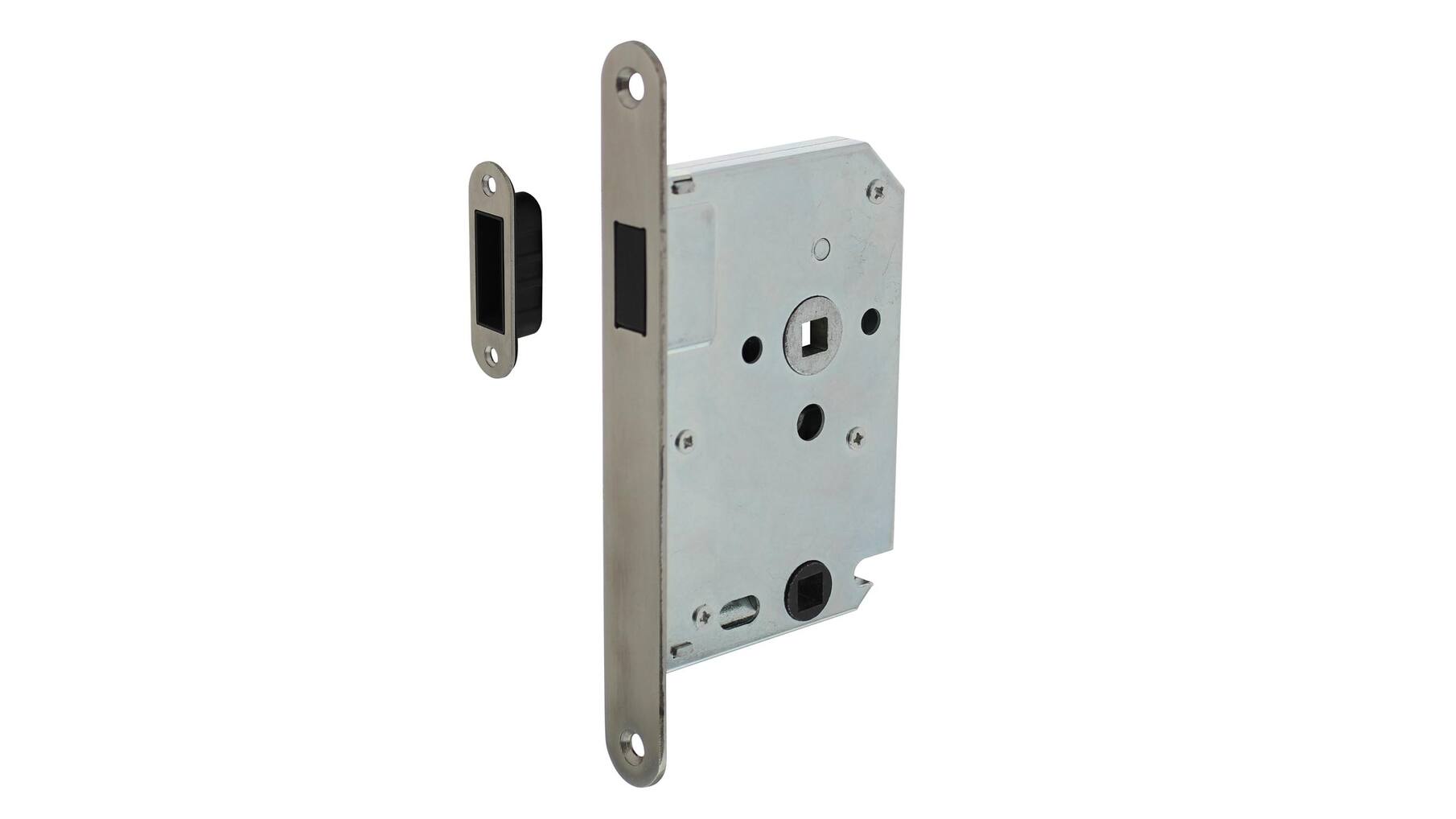 Woningbouw magneet badkamer/toilet slot 63/8mm RVS