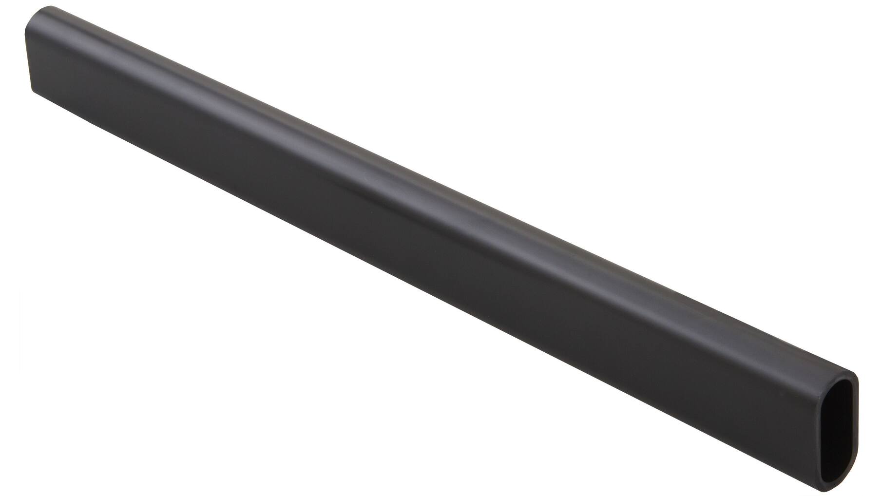 Roede 30x14mm aluminium mat zwart lengte 3000mm