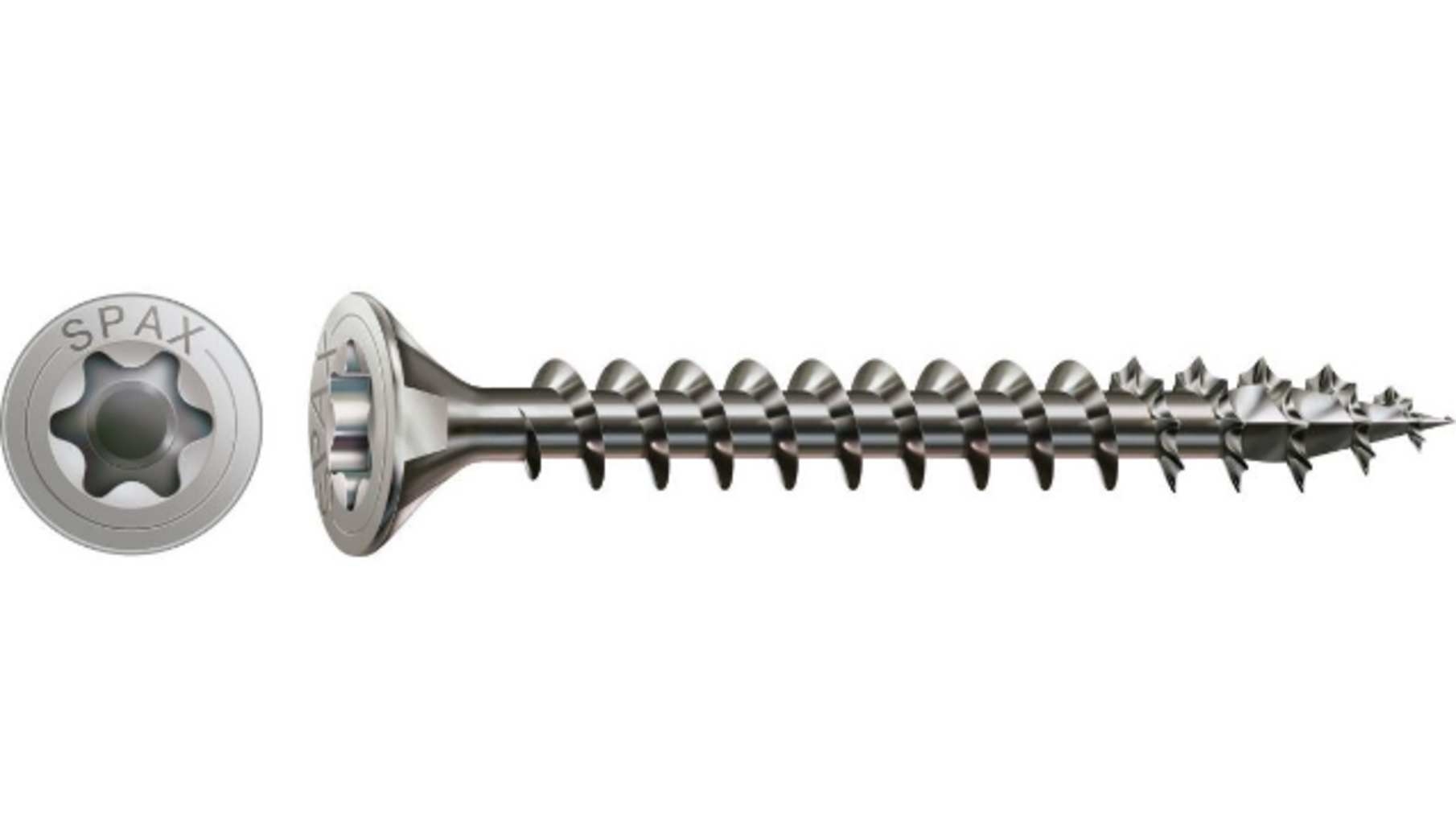 Spax Torx RVS A2 schroef 5,0x50 voldraad VE=200 stuks