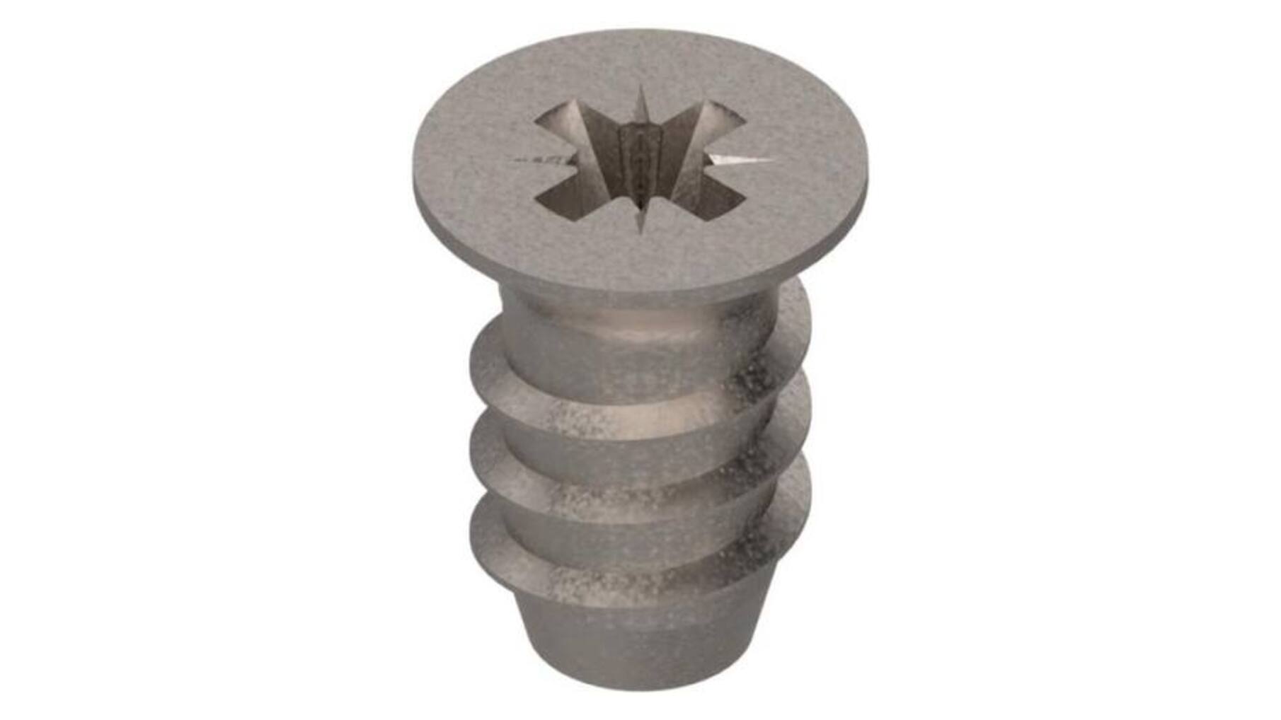 Euroschroef 6 x 10,0mm PK vernikkeld