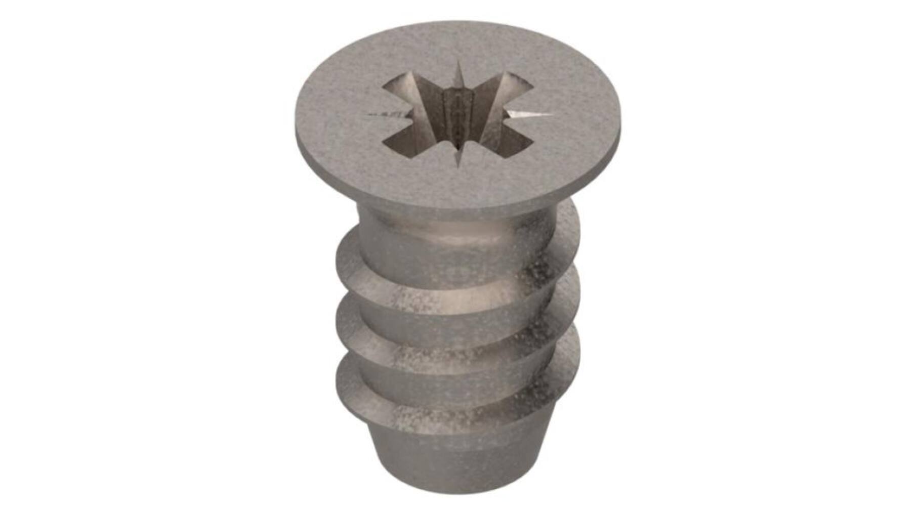 Euroschroef 6 x 10,0mm PK vernikkeld