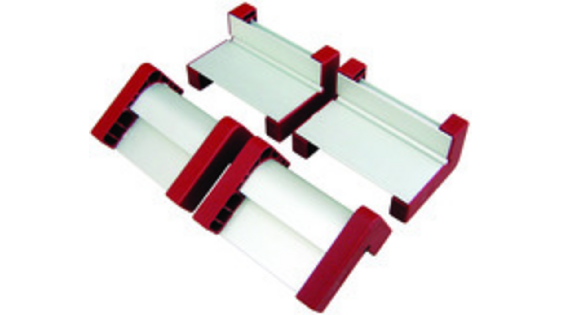Geprofileerde alu-spanhoeken - 60 cm - 4 stuks