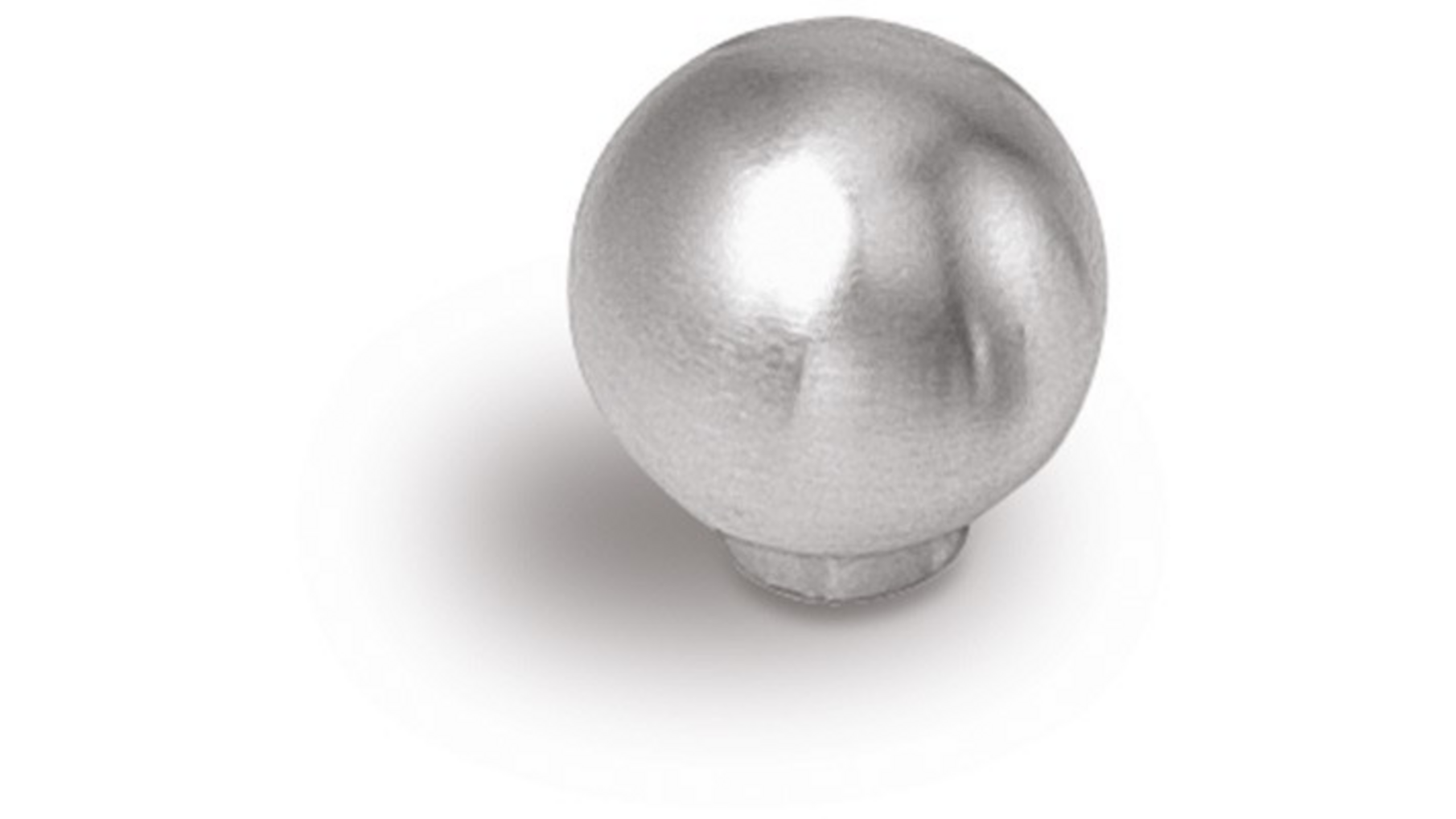 Knop 836 geborsteld RVS 25mm
