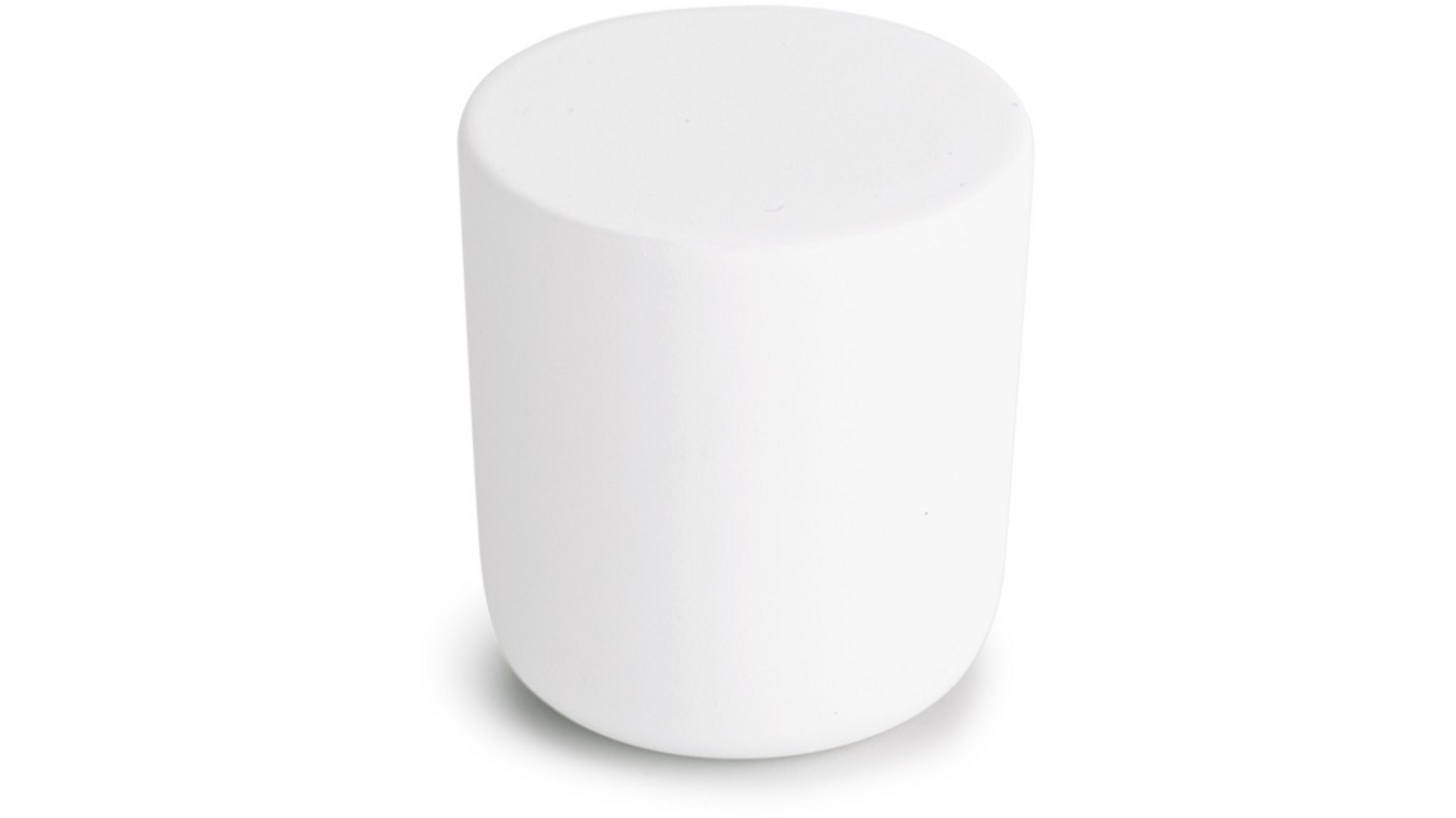 Knop MINI 816 mat wit  25mm, hoogte 28mm
