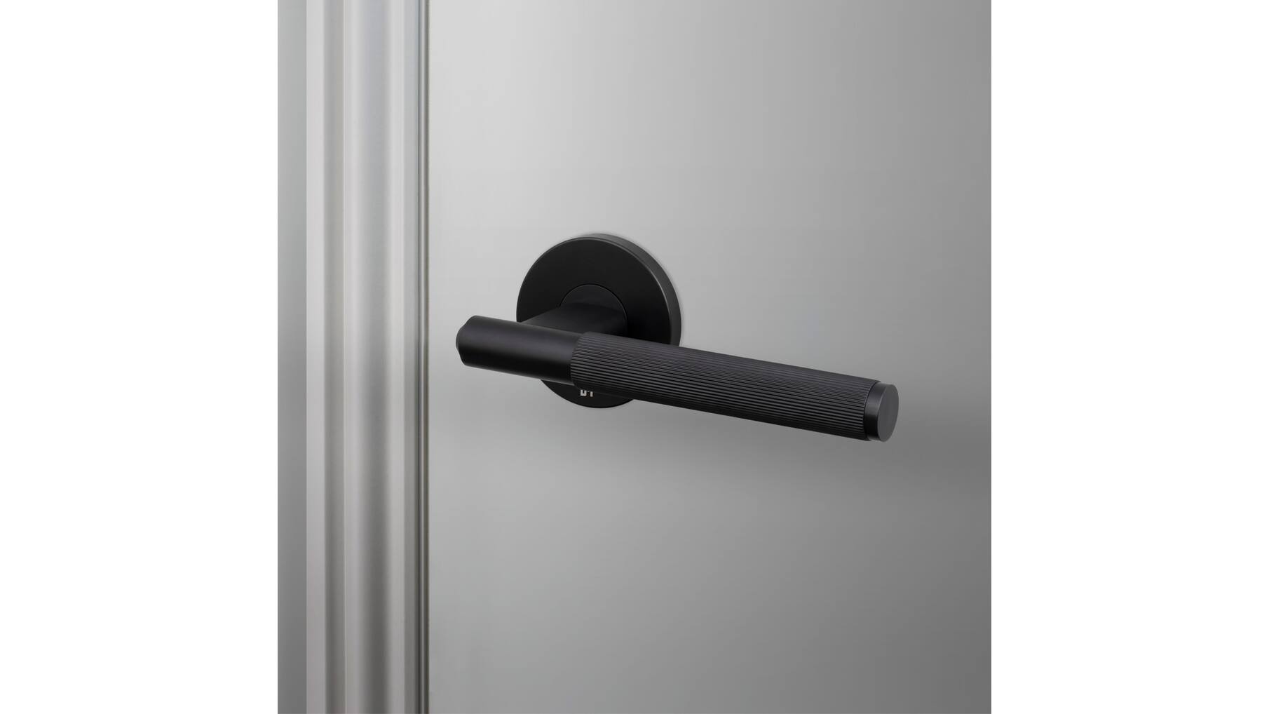 Door Handle Set/Linear/Welders Black