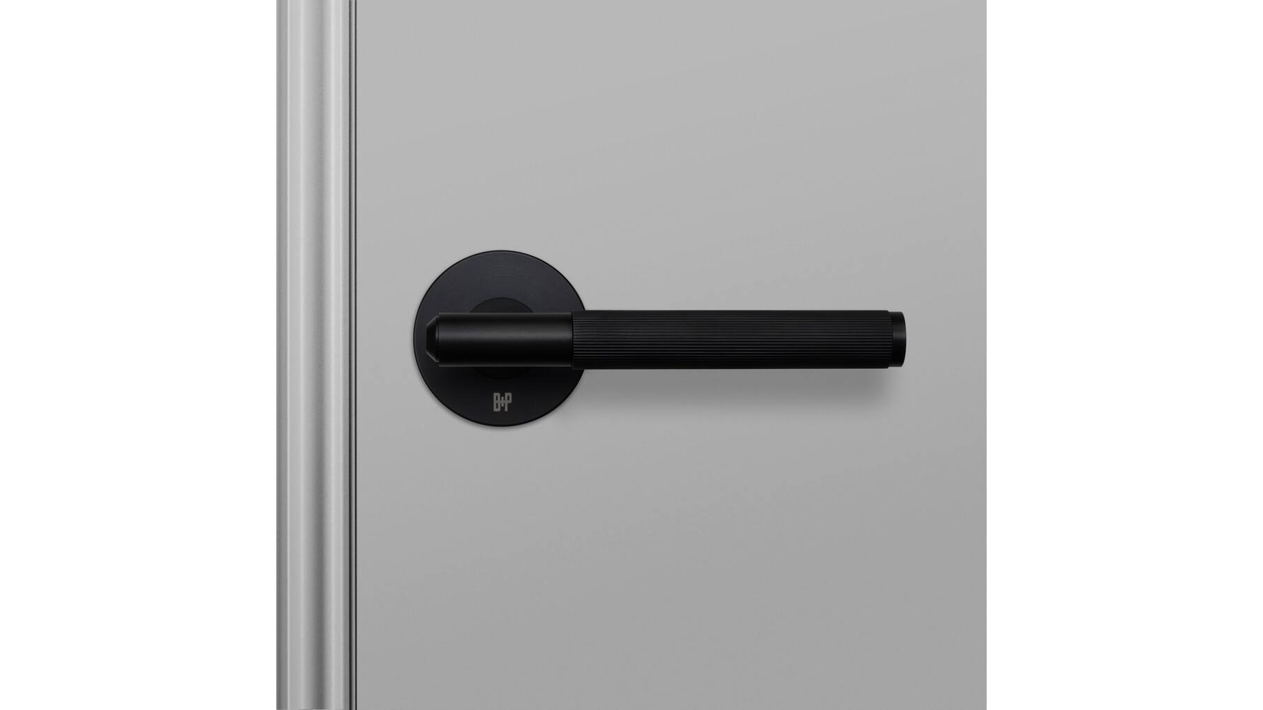 Door Handle Set/Linear/Welders Black
