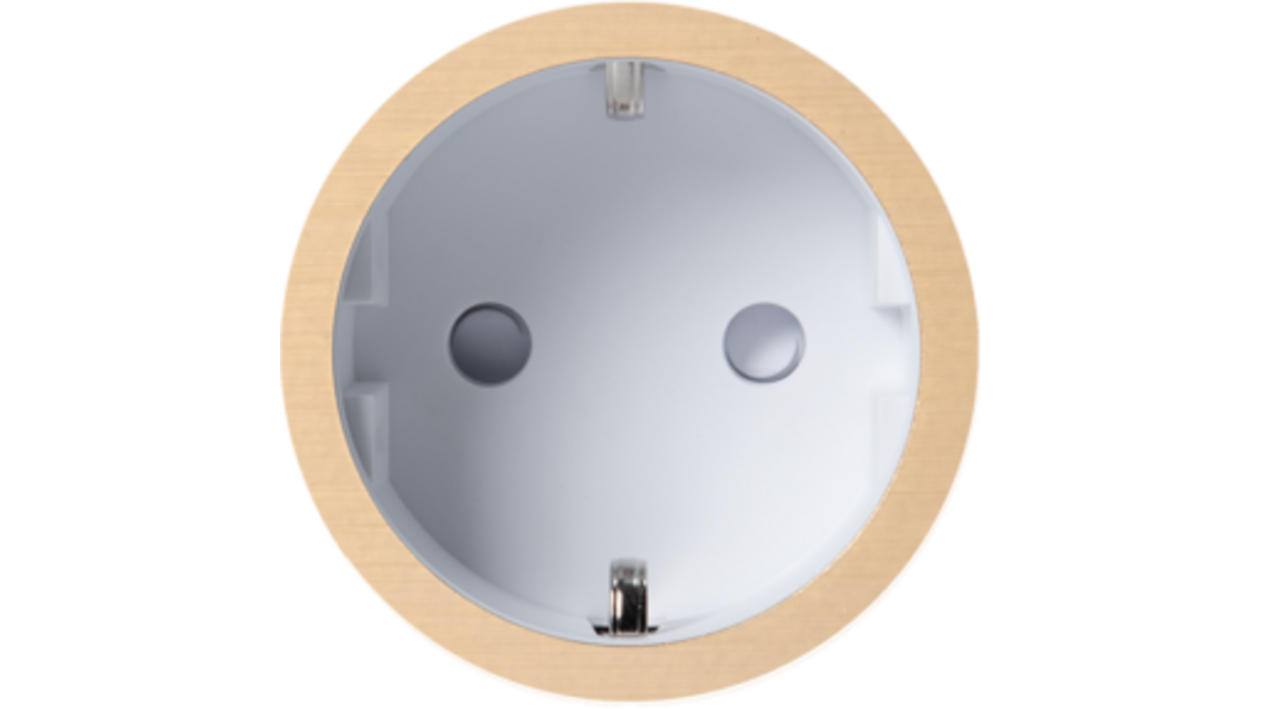 Rond 2.0 Socket F - t.less - brushed brass - white cup