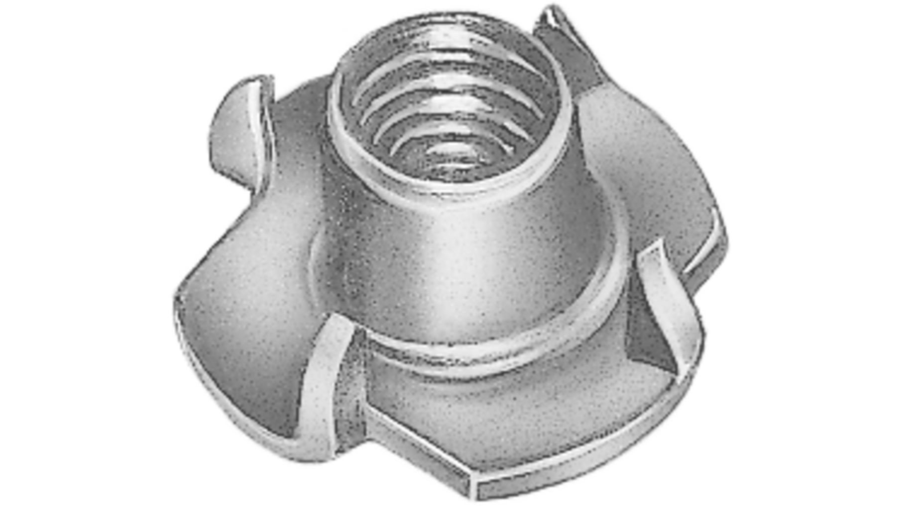 Inslagmoer M8 x 11mm verzinkt